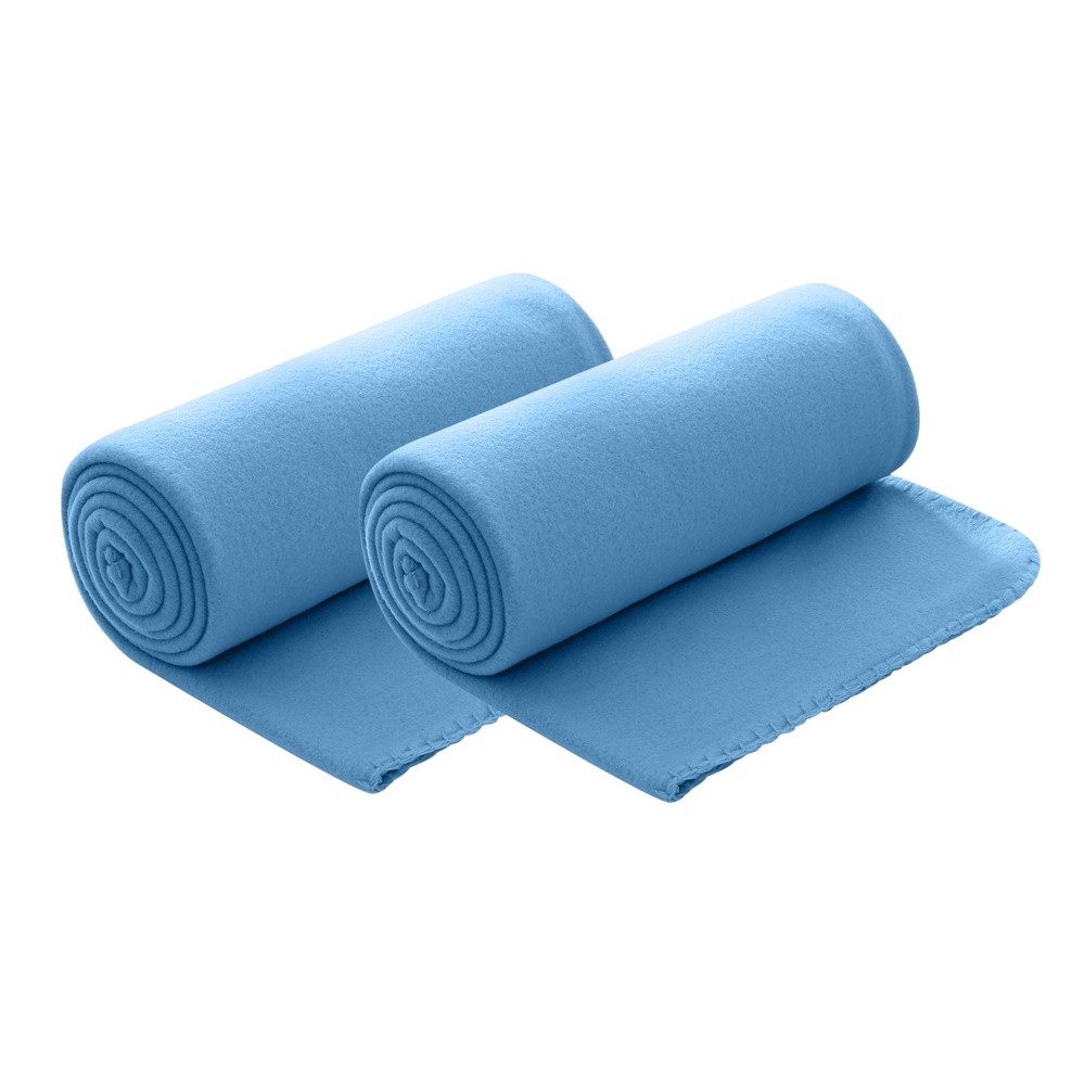 Wohndecke Polar-Fleece, wometo, OEKO-TEX®, 2 Fleecedecken mit Kettel-Rand & Anti-Pilling