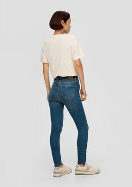 s.Oliver 5-Pocket-Jeans Jeans Anny / Super Skinny Fit / High Rise / Super Skinny Leg Leder-Patch