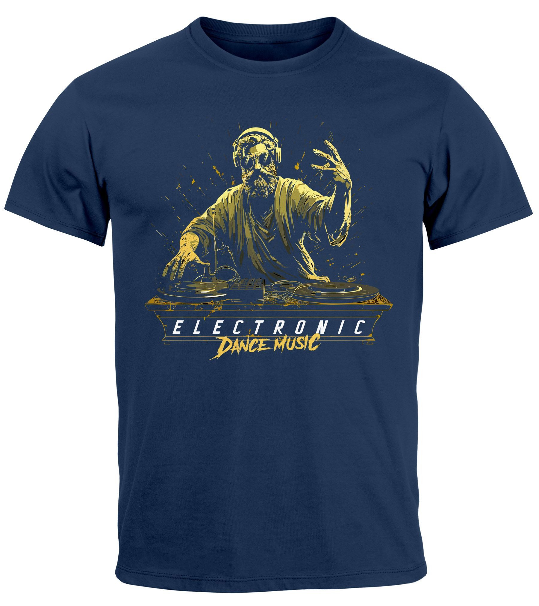 Neverless Print-Shirt Herren T-Shirt Eletronic Dance günstig online kaufen