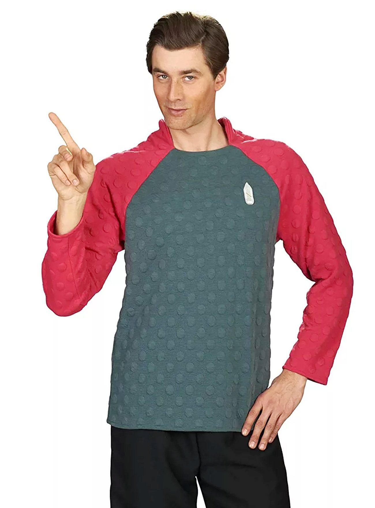 Metamorph Kostüm (T)Raumschiff Surprise Schrotty Shirt, Langärmeliges Oberteil zur Science Fiction-Parodie