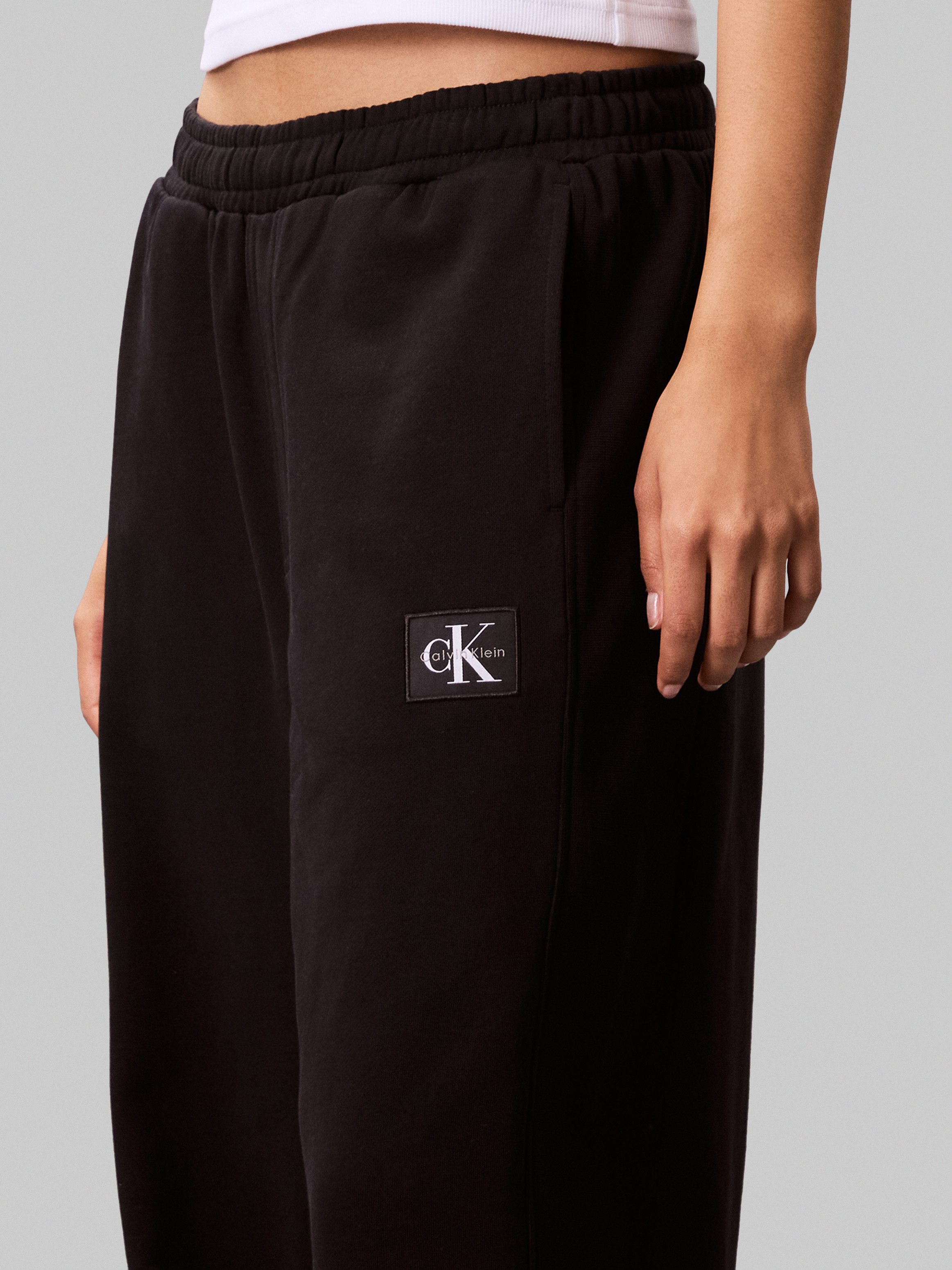 Calvin Klein Jeans Sweathose mit weitem Bein günstig online kaufen