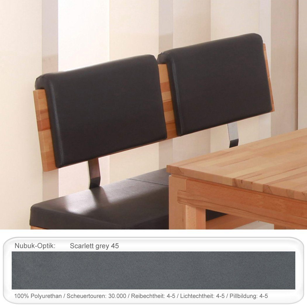 expendio Eckbank Stuart, Rückenkissen Scarlett grey günstig online kaufen