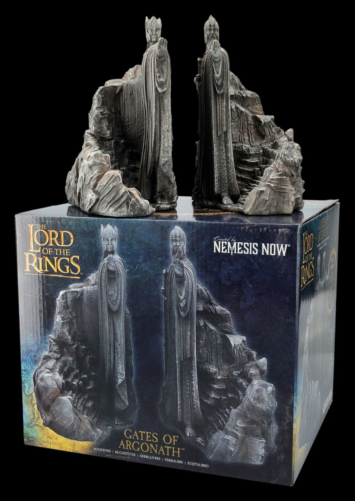 Figuren Shop GmbH Buchstütze Buchstützen Set Herr der Ringe - Tore von Gondor (Argonath) - Deko (2 St)