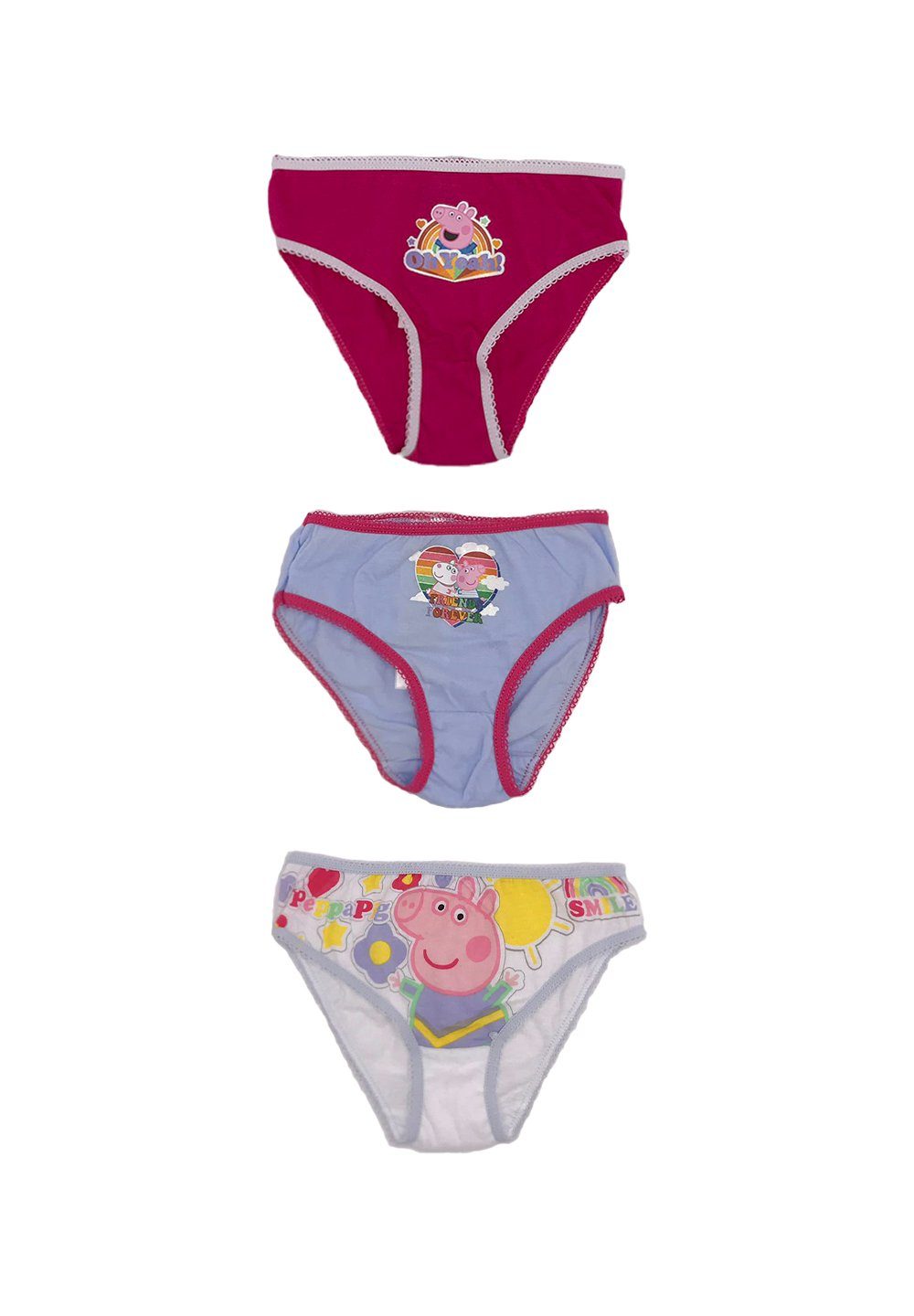 Peppa (3-St) Kinder Unterhosen Slip Mädchen Pig Wutz Peppa