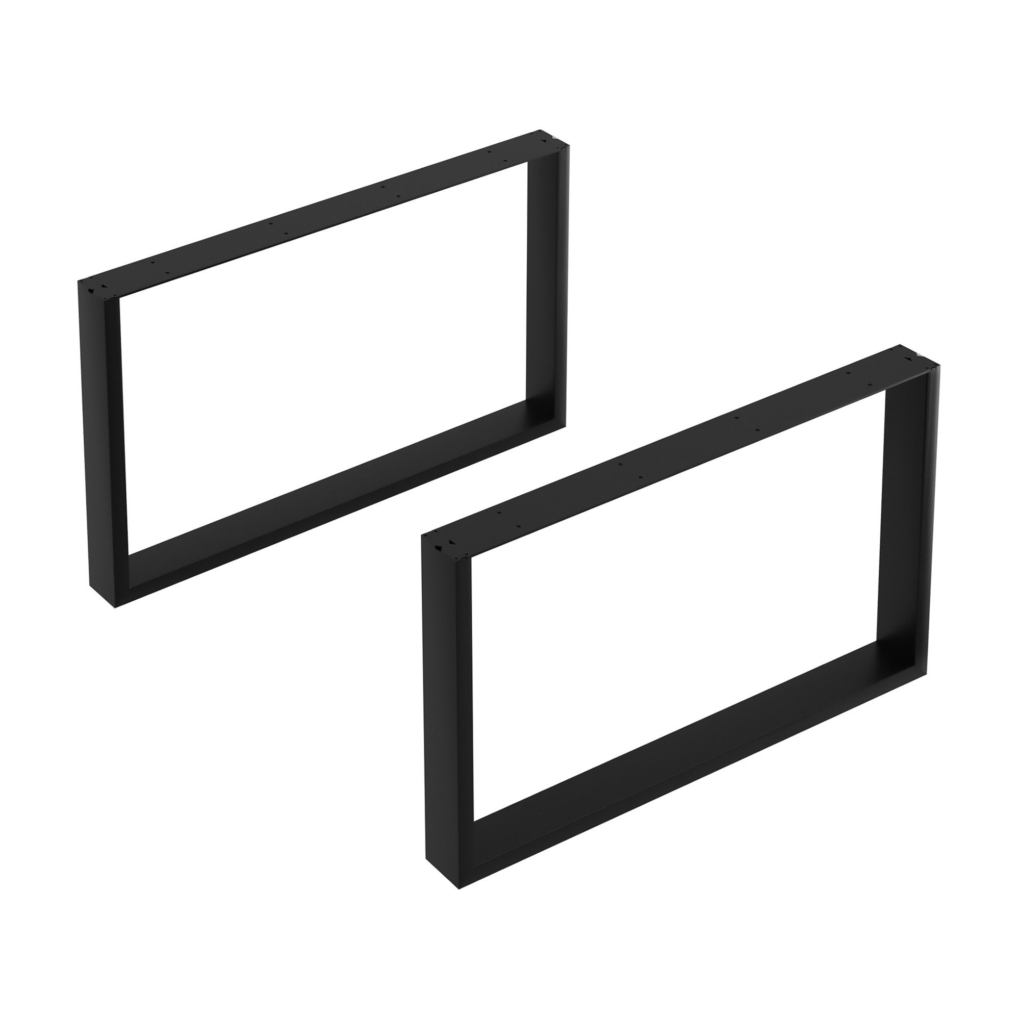 en.casa Untergestell, »Makers« für Couchtisch 40 x 66 cm Stahl Schwarz