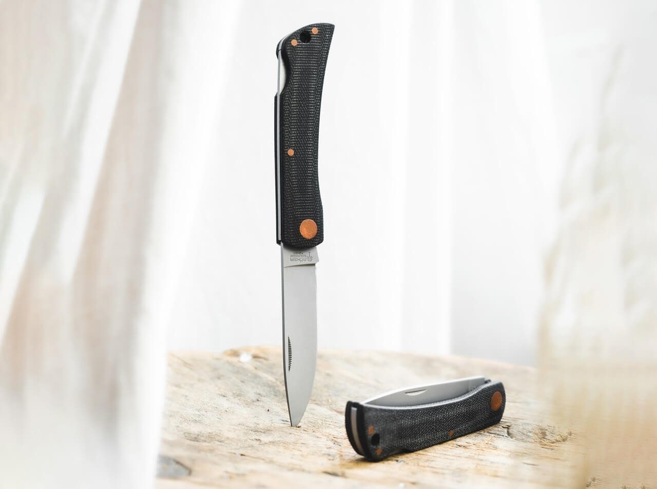 Böker Manufaktur Solingen Taschenmesser Böker Manufaktur Solingen Rangebuster Black Copper Taschenmesser, (1 St), Taschenmesser, Edelstahlklinge