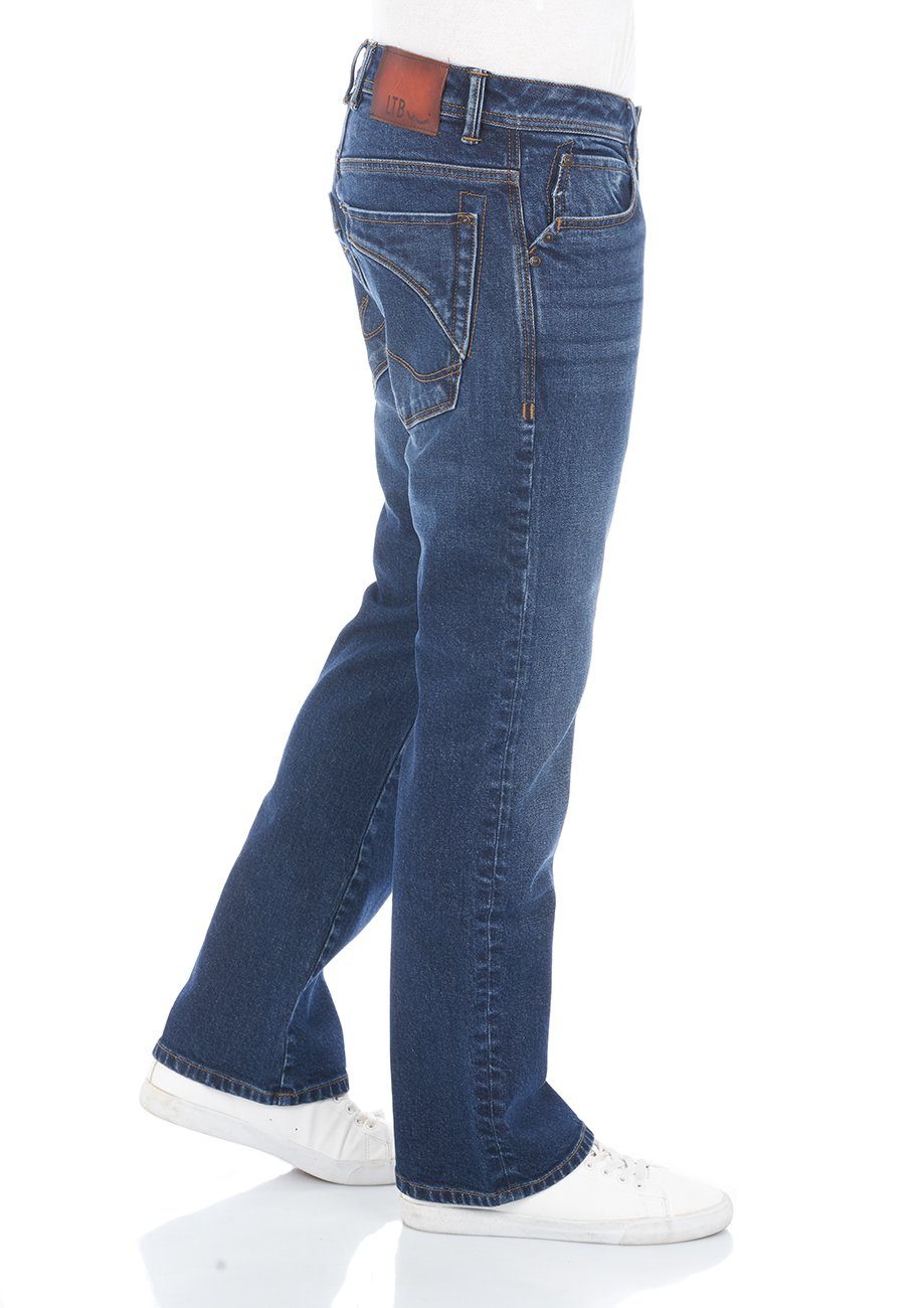 Stretch Wash Jeanshose Hose Bootcut-Jeans Herren LTB (54329) mit Cut Undamaged Boot Magne Roden Denim
