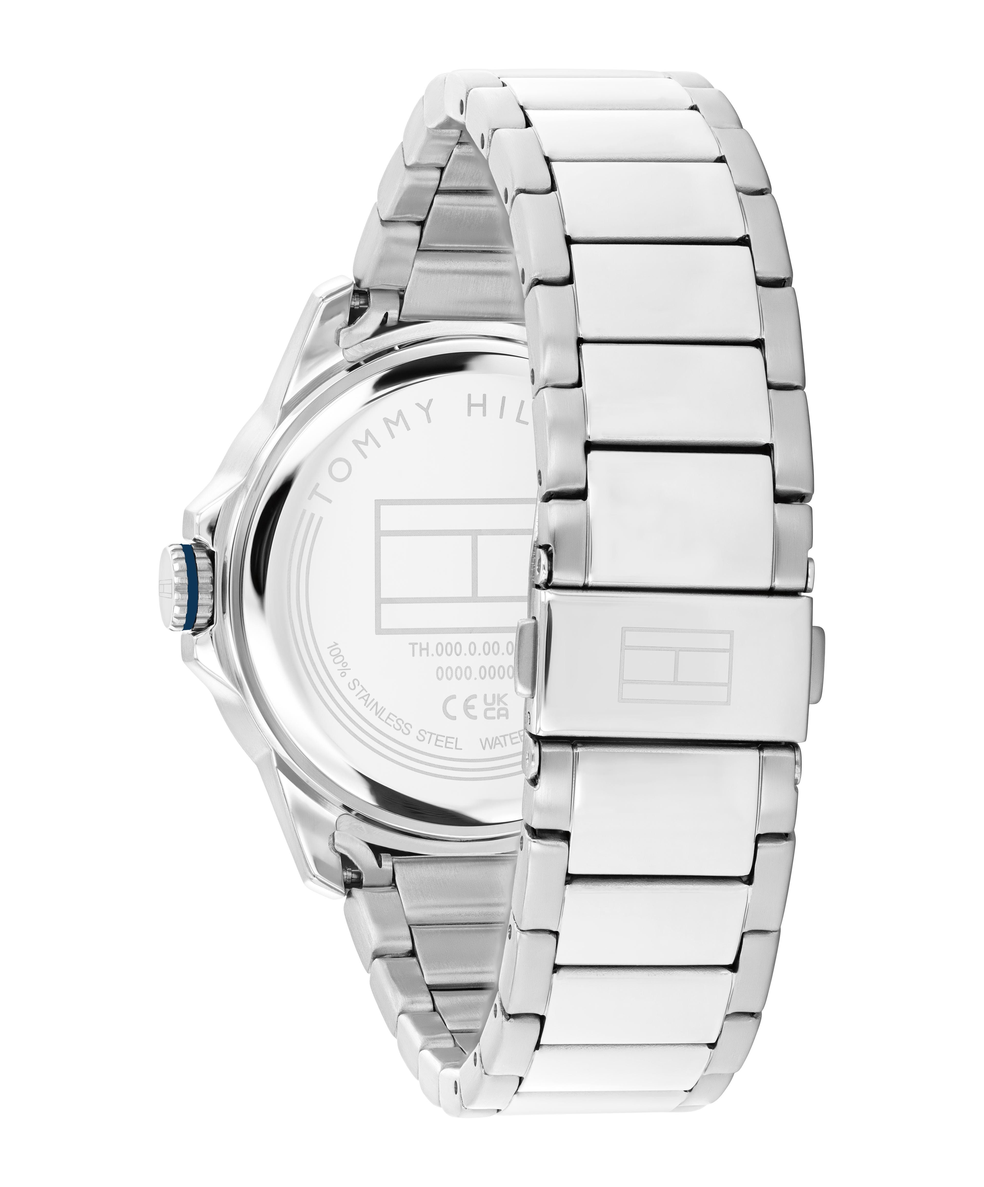 Tommy Hilfiger Quarzuhr REMY 1792229, Armbanduhr, Herrenuhr, Edelstahlarmband, analog, Tag