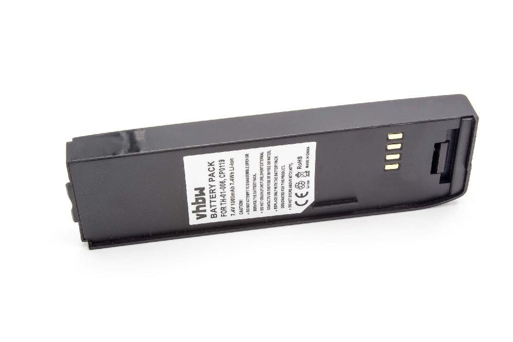 vhbw Ersatz für Ascom CP0119, TH-01-006 für Smartphone-Akku Li-Ion 1000 mAh (7,4 V)