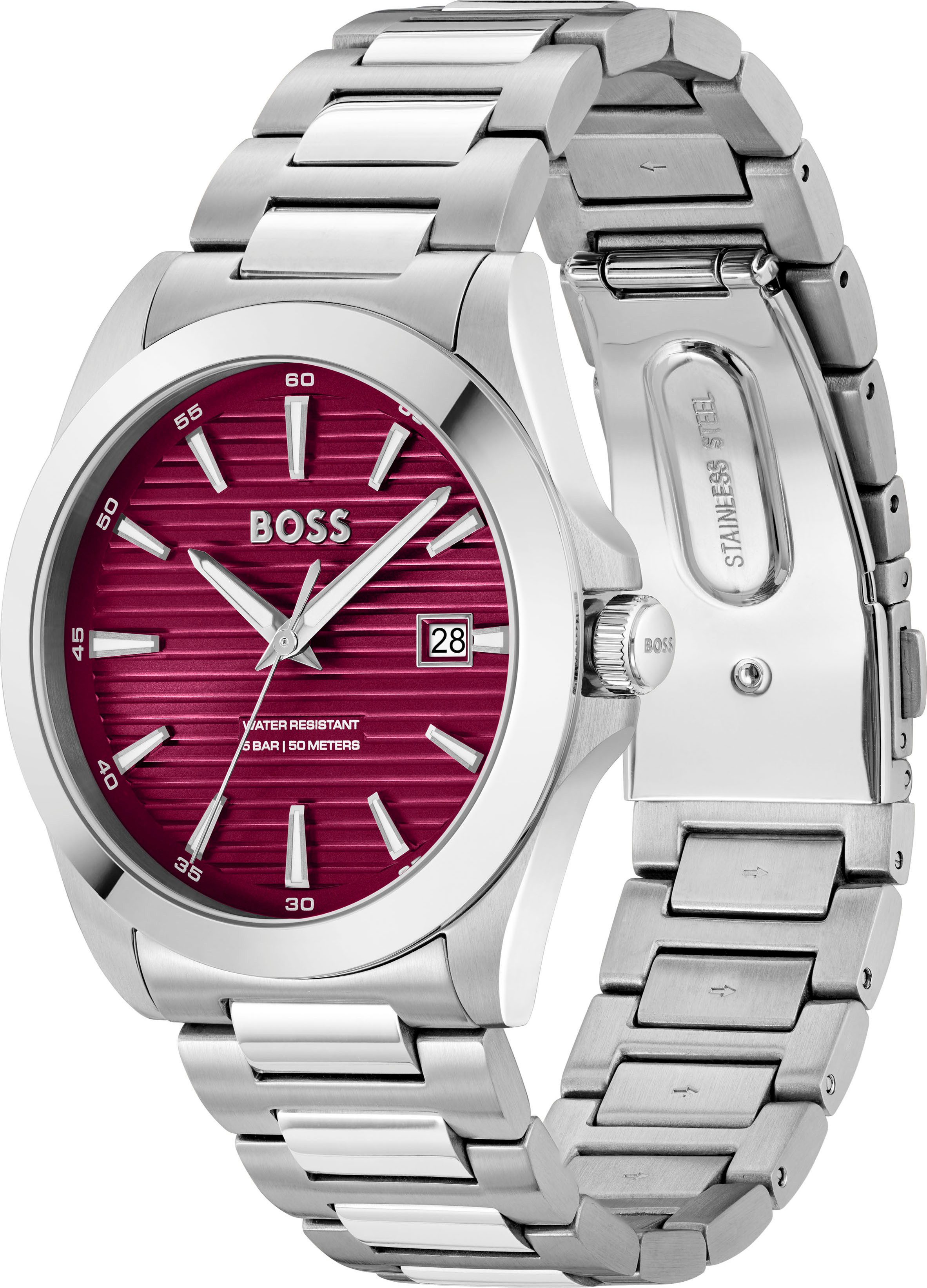 BOSS Quarzuhr STRIKE 1514174, Armbanduhr, Damenuhr, günstig online kaufen