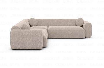 Sofa Dreams Ecksofa Stoff Sofa Eckcouch Polster Ecksofa Cortegada L Form Stoff, Lounge-Sofa