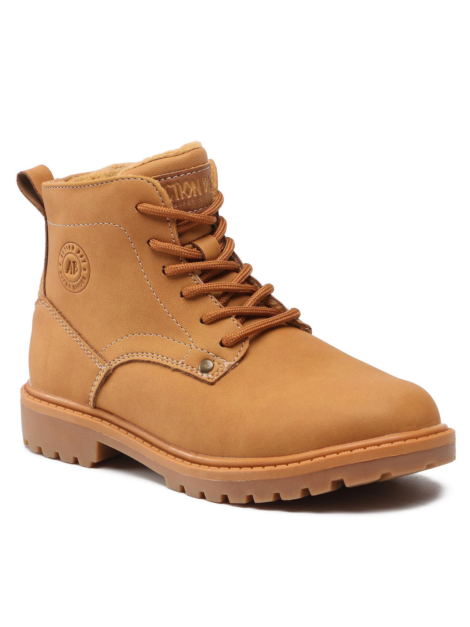 Action Boy Schnürstiefeletten CP07-3355-02 Camel Schnürstiefelette