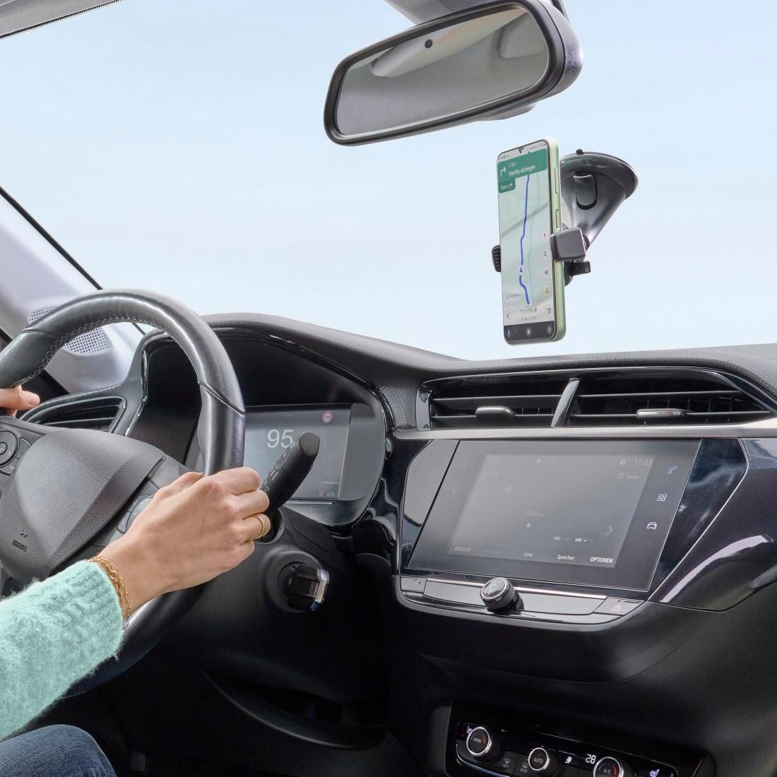 Hama Smartphone-Halterung Auto Handyhalterung "Easy Snap" mit Saugnapf, 360° drehbar, universal, (bis 6,5 Zoll)