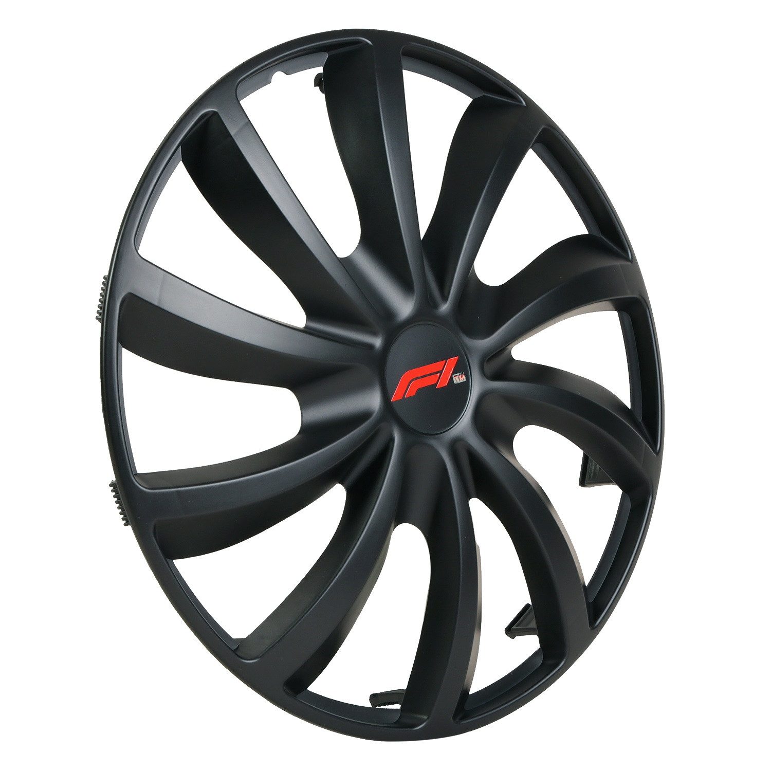 Formula 1 Wheel Trim Set 14 inch WC142 Matte Black, 14 in inch, (Set, 4-Piece) Design 4x Wheel Trim Covers Matte Universal R14 14"