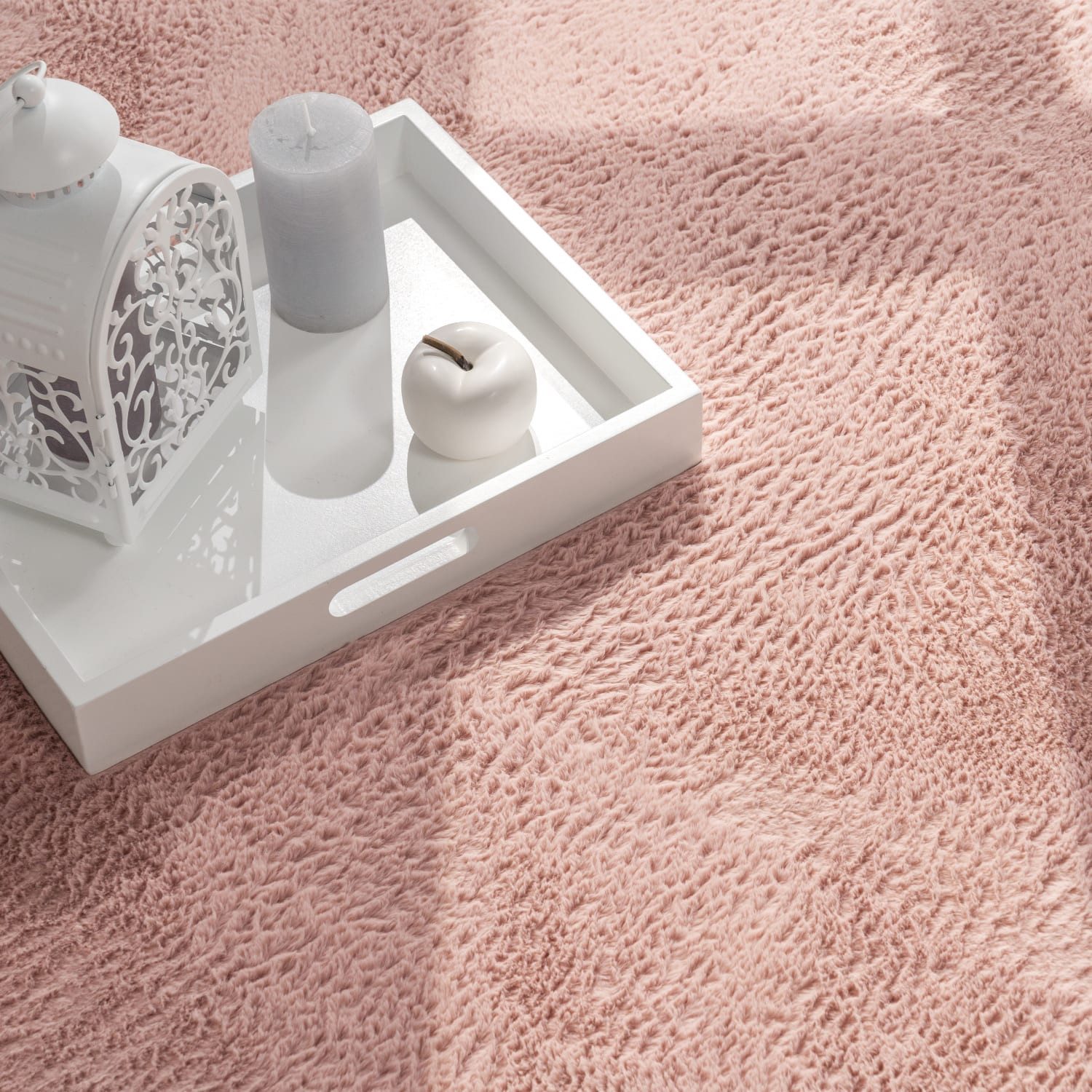 TT Home Teppich, Sechseckig, Höhe: 14 mm, Wohnzimmer Hochflor Teppich Kunst günstig online kaufen