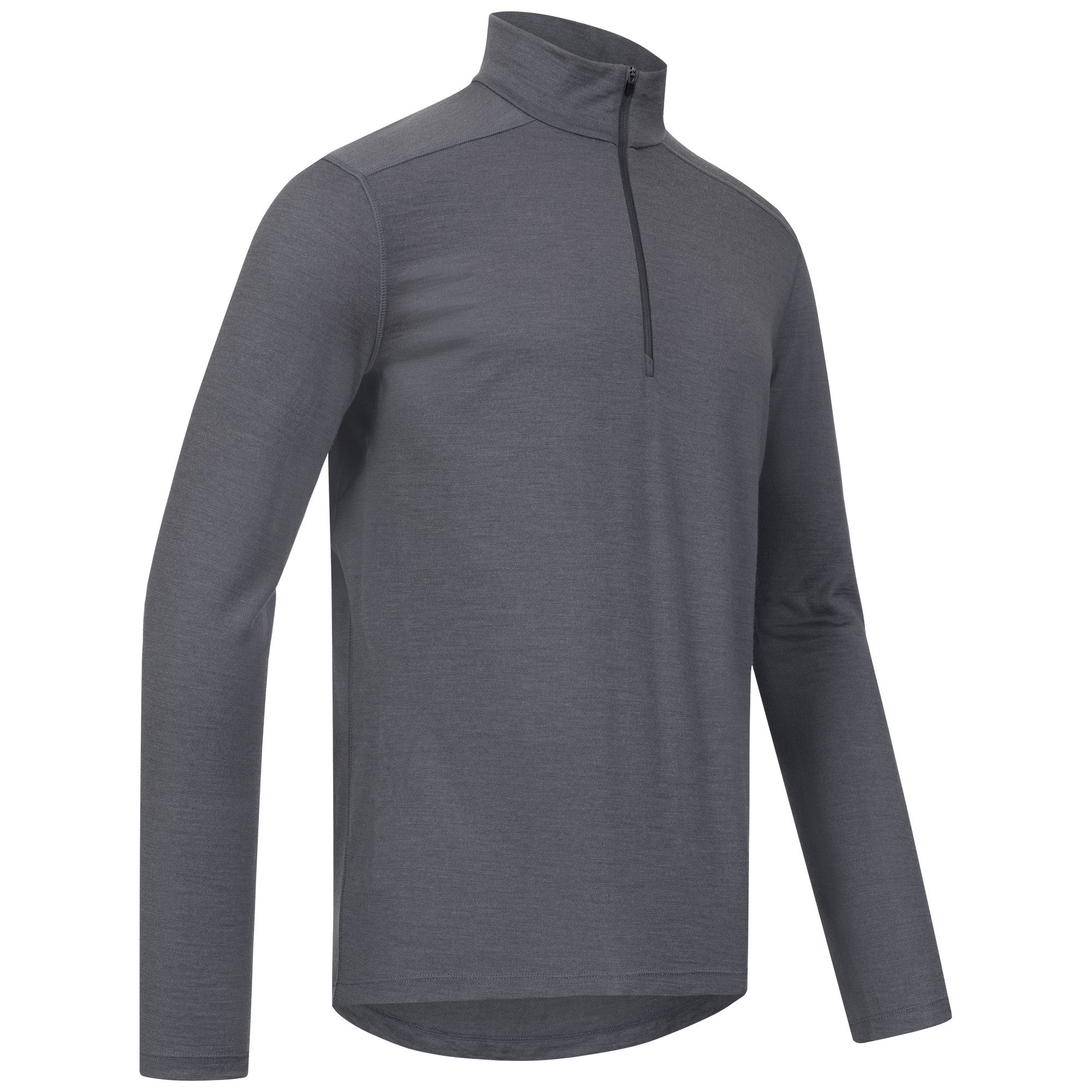 Alpenwert Funktionsshirt Herren Zip-Pullover aus 100% Merinowolle – atmungs günstig online kaufen