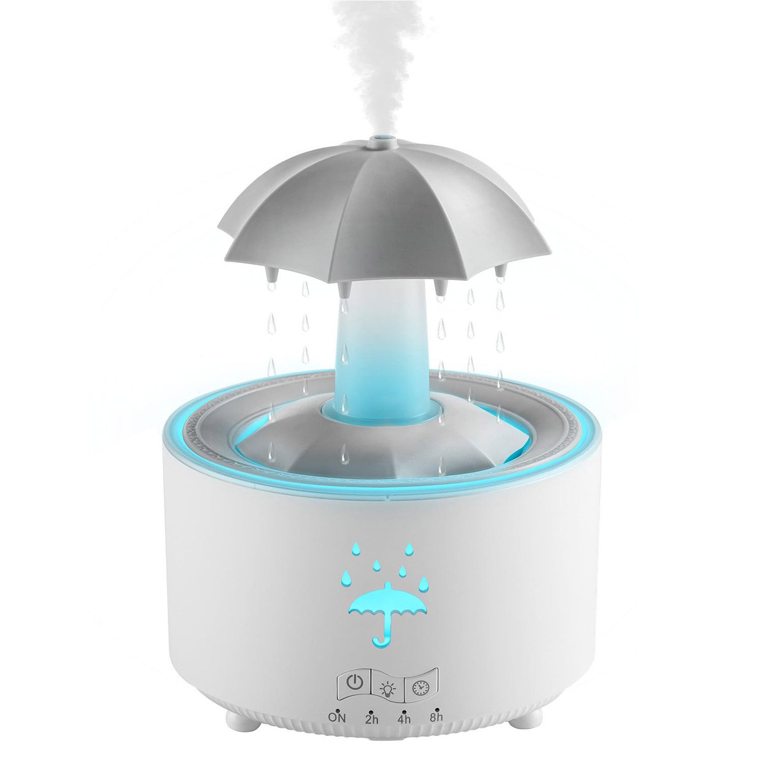 Luftbefeuchter Regenschirm Luftbefeuchter 7-Farben LED Aromatherapie Diffusor