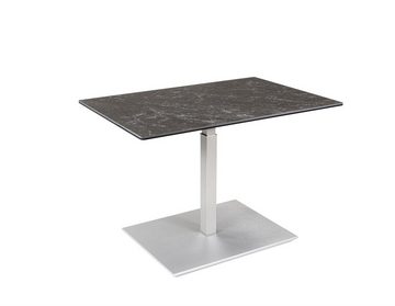 58 aufm Kessel Couchtisch Funktionstisch Cayla 90x60x47 höhenverstellbar Perlsilber/Keramik (Sparset)