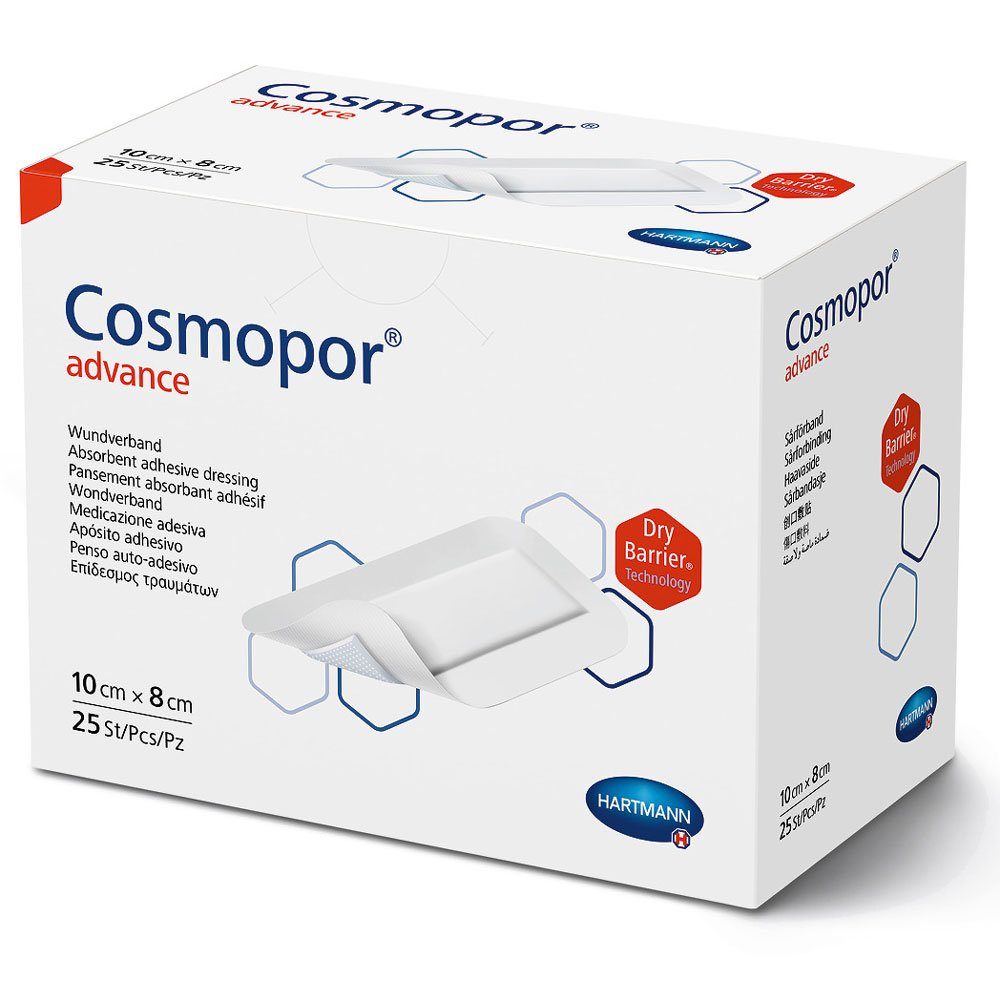 PAUL HARTMANN AG Wundpflaster Hartmann Cosmopor® Advance Wundverband 10x8 cm (1x