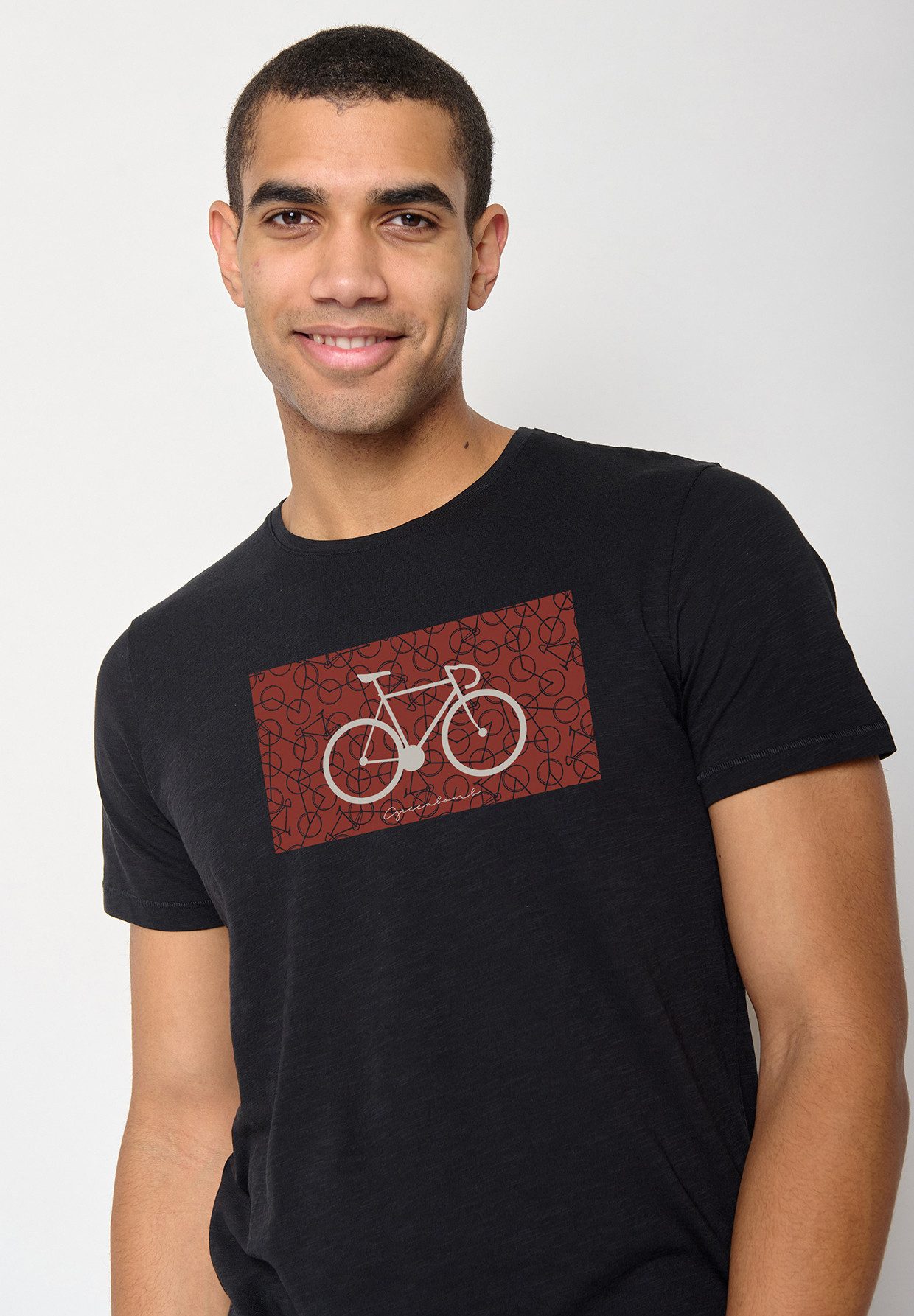 GreenBomb T-Shirt Spice Bike Cube (1-tlg., 1) Rundhalsausschnitt, Bio-Baumwolle, GOTS Zertifiziert