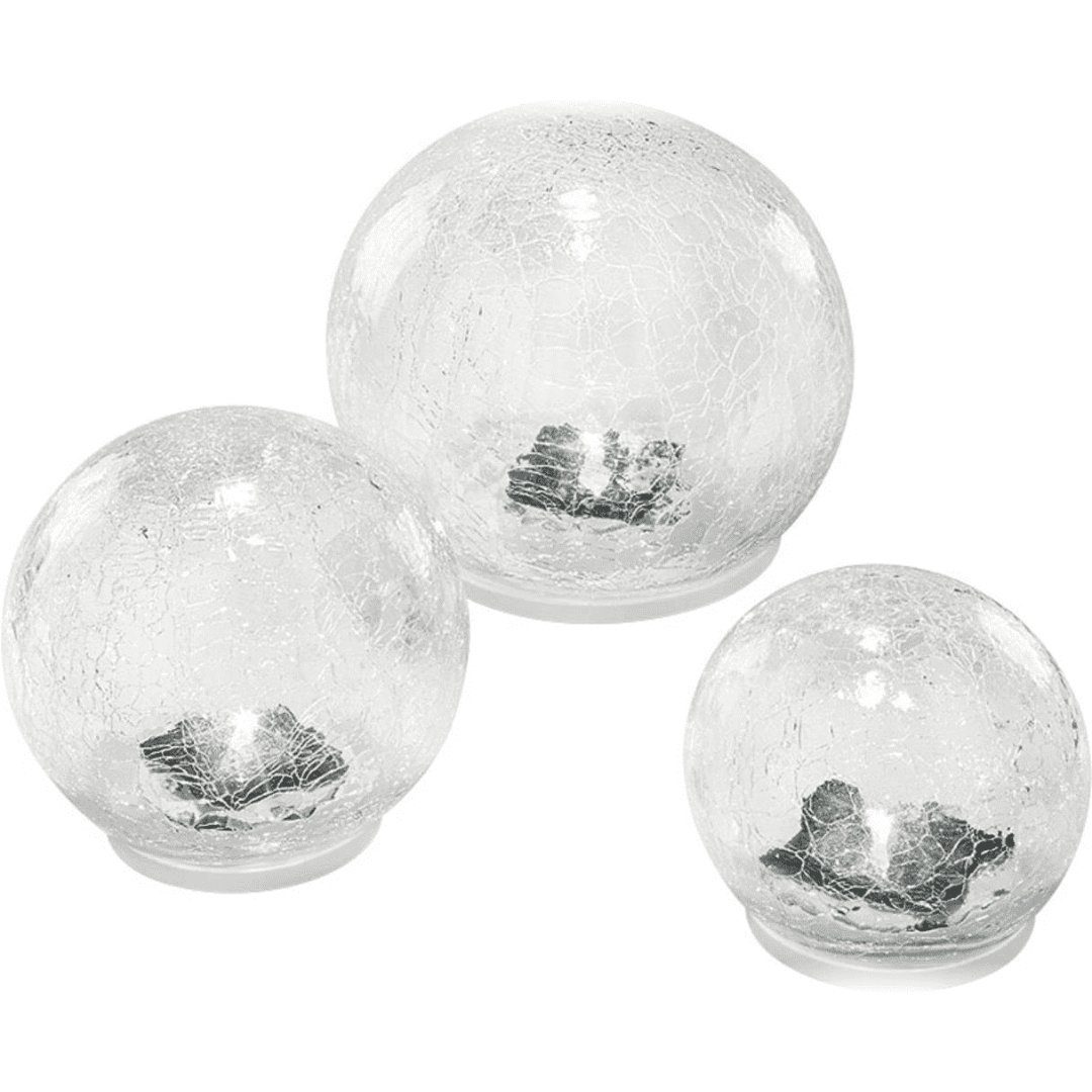 esotec Gartenleuchte Solarleuchte Glaskugel 3er Set, günstig online kaufen