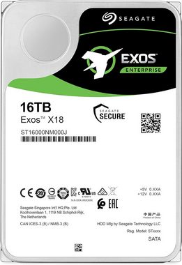 Seagate Exos X18 16TB ST16000NM000J 3,5 Zoll HDD SATA3 256MB interne HDD-Server-Festplatte