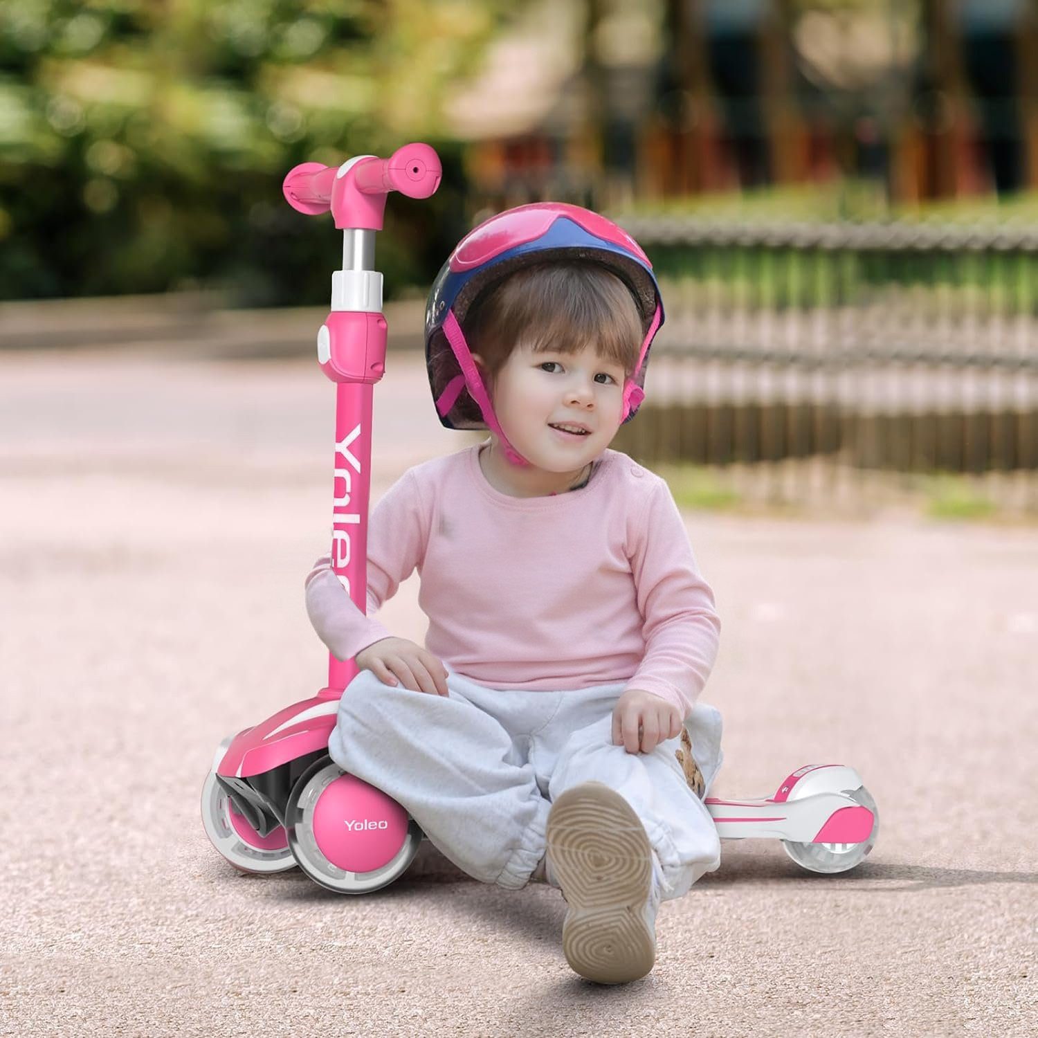 Dripex Scooter Faltbarer Kinderoller Kinderscooter Dreiradscooter ab 3 Jahre – Bild 5 von 5