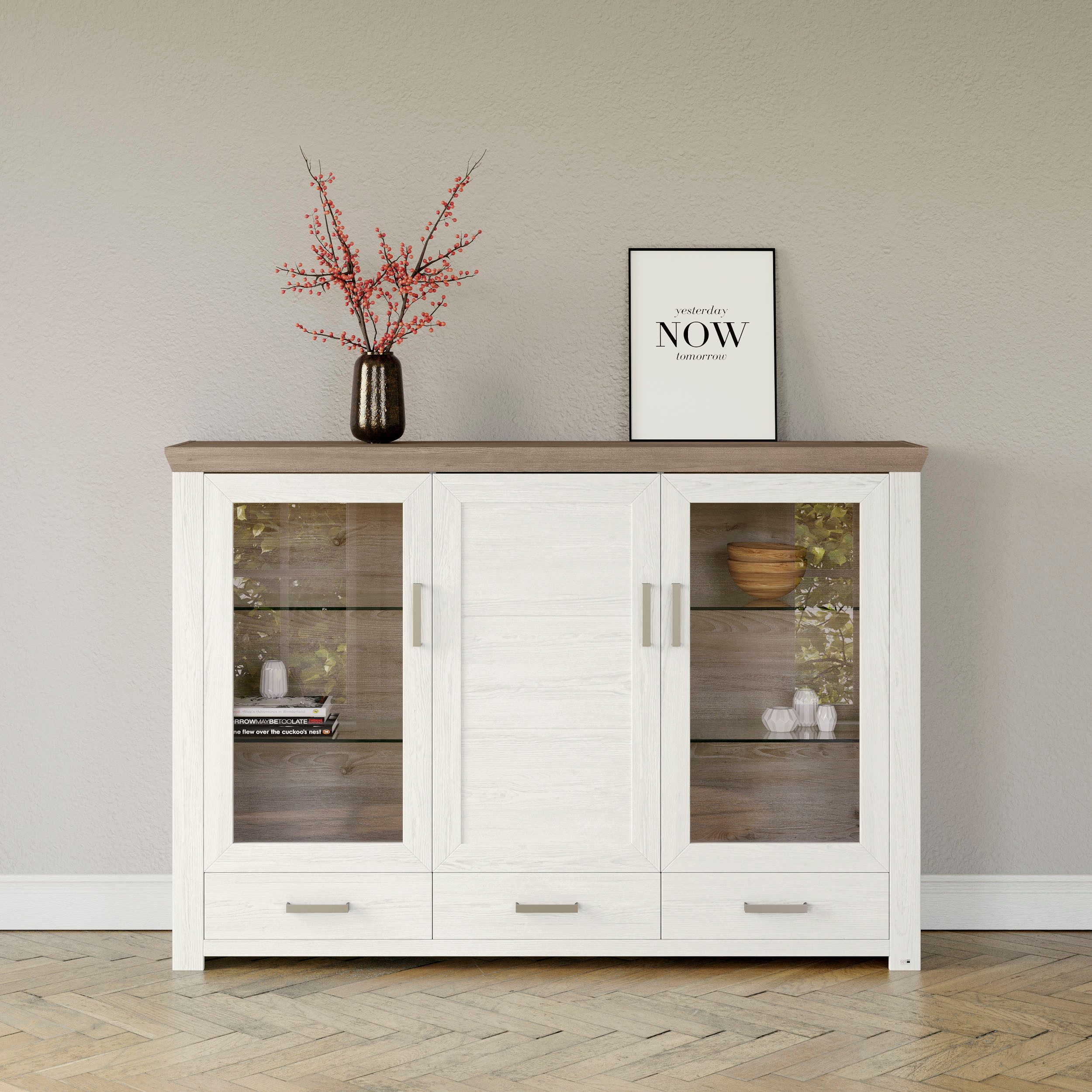 set one by Musterring Highboard york, Typ 57,Breite 184 cm