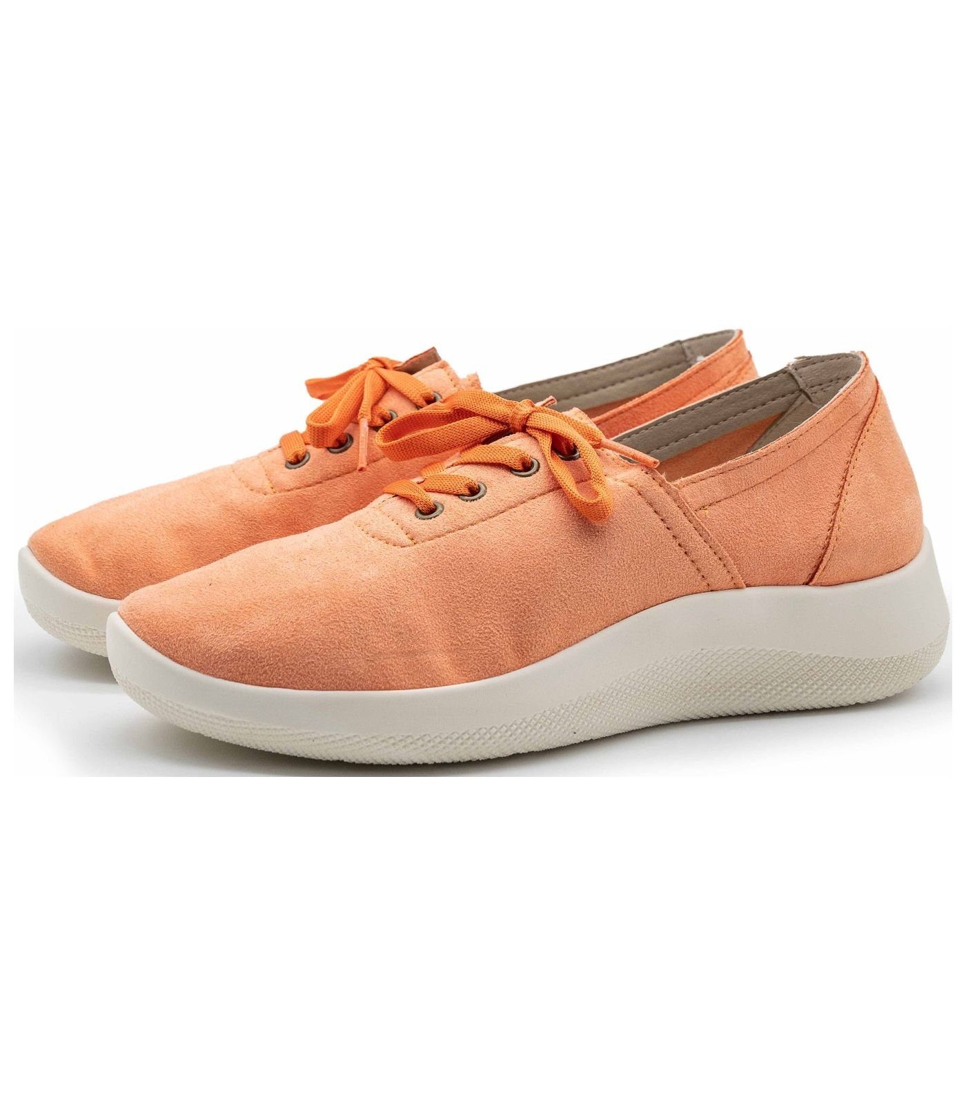 ARCOPEDICO Halbschuhe Textil Schnürschuh Peach