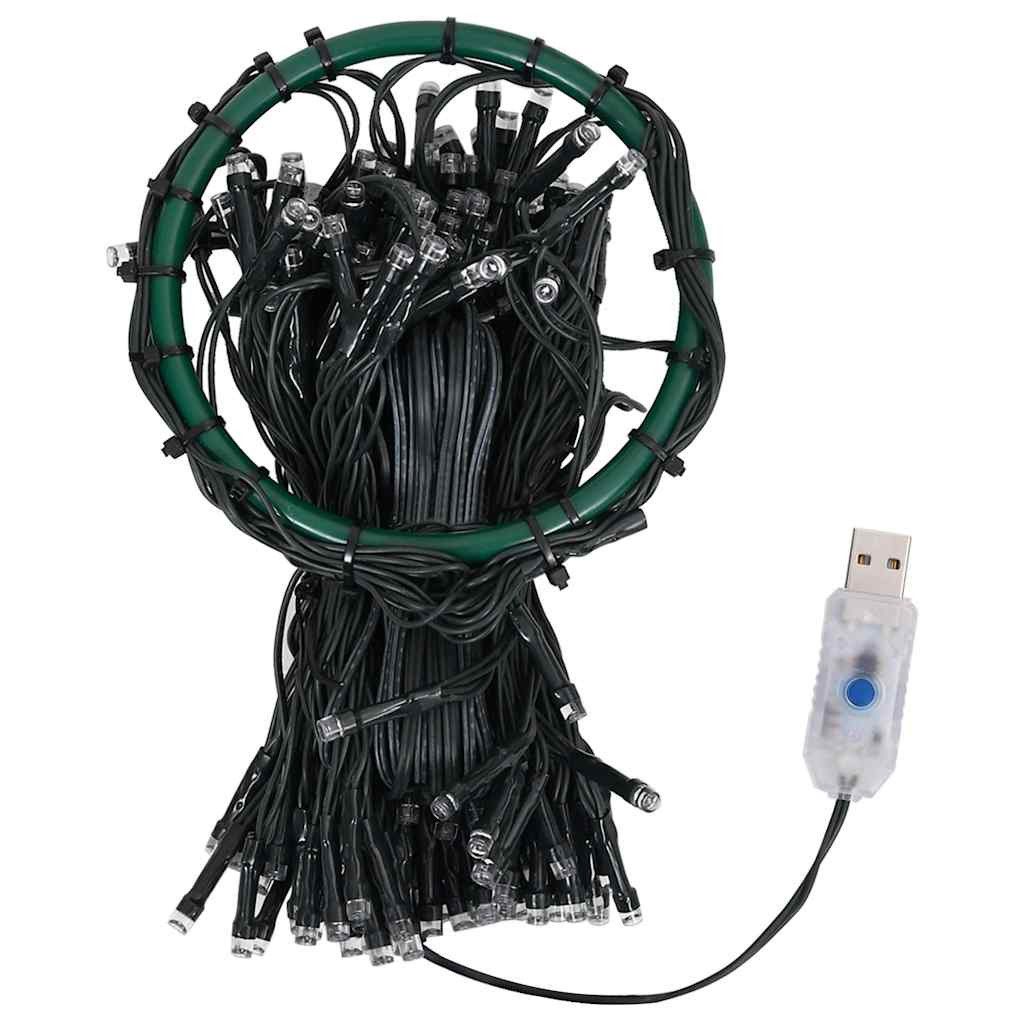 furnicato LED-Baummantel LED Weihnachtsbaumbeleuchtung 180 LEDs, 180 cm, Mehrfarbig, Wasserfeste Lichterkette mit 8 Funktionen und 5m Verlängerungskabel