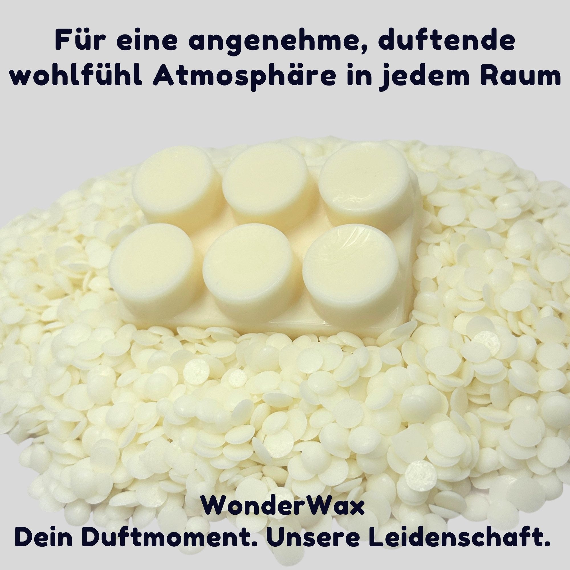 WonderWax Duftwachs WonderWax® Duftriegel 6 x Duftwachs Kreise Weiß, 100% Sojawachs (Erdbeereis), Duftrichtung: Erdbeereis
