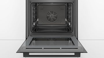 BOSCH Backofen-Set 71 Liter mit AEG Induktionskochfeld Edelstahlrahmen - autark, 60 cm