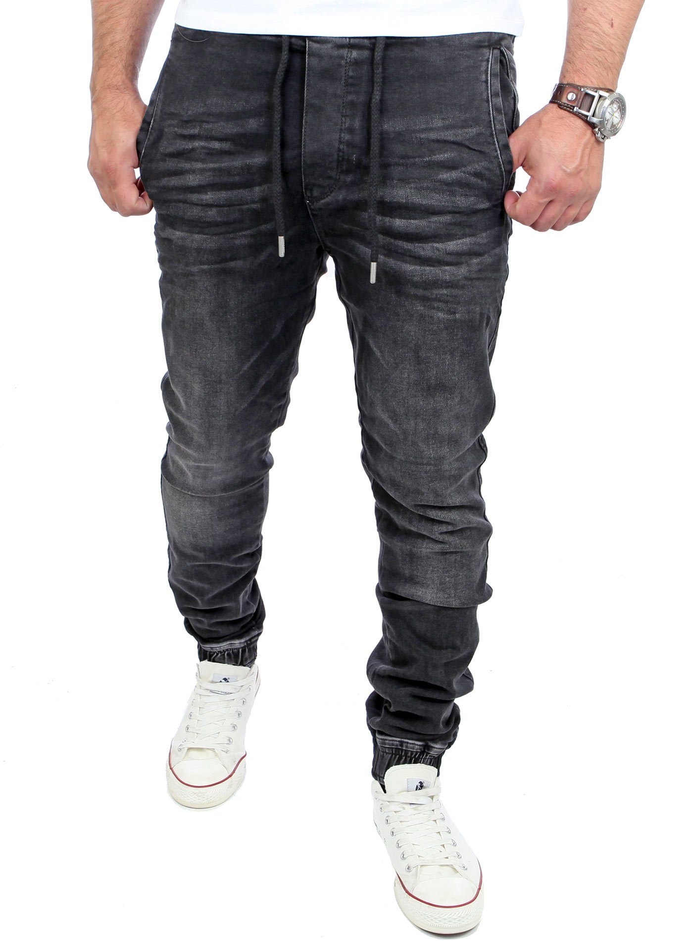 Reslad Stretch-Jeans Reslad Casual Style Jeans-Herren Slim Fit Jogging-Hose  RS-2071 Stretch Jogging-Denim Slim Fit