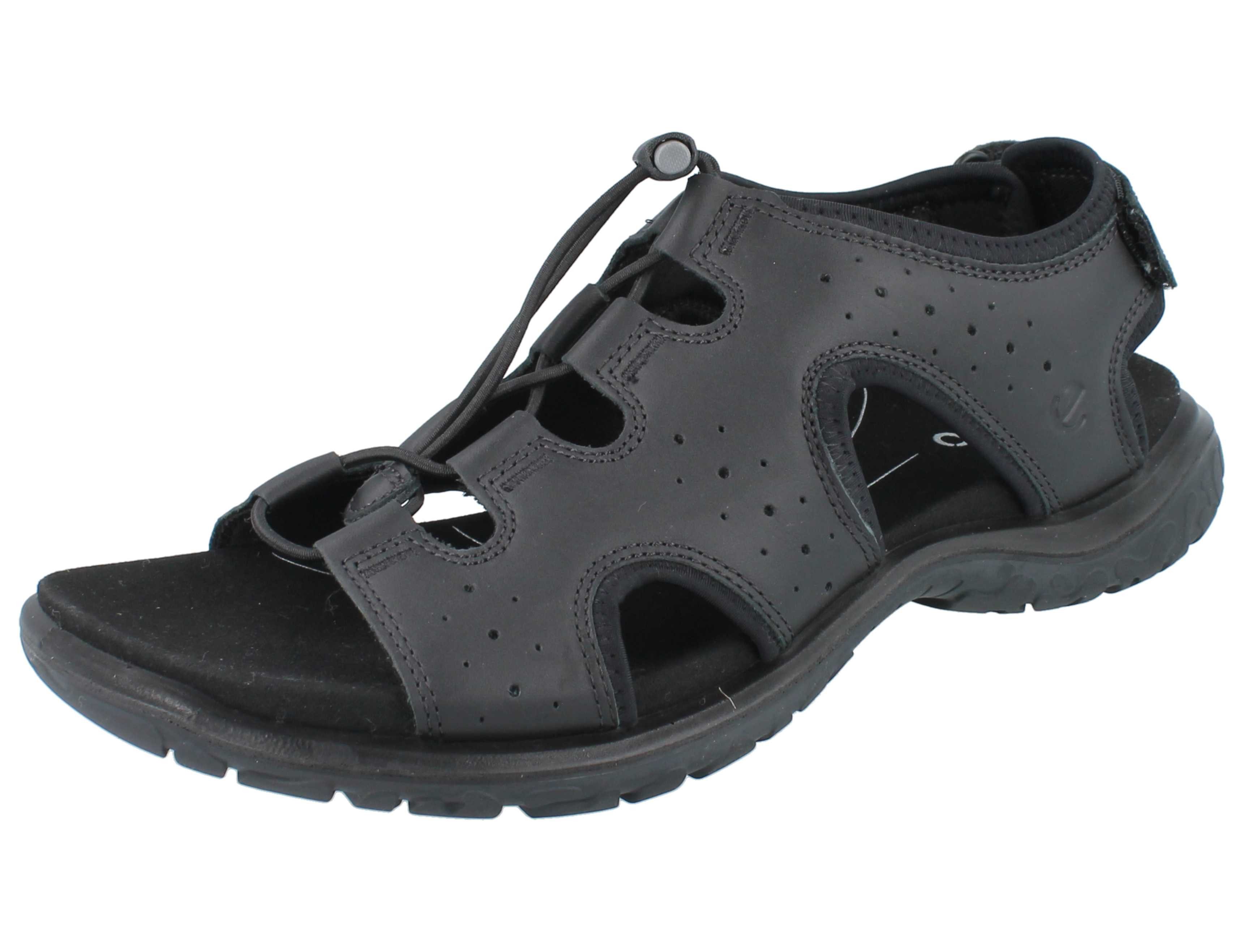 Ecco ECCO Offroad Roam Fisherman Damen Sandale schwarz Leder - Größe: 39 Outdoorschuh Atmungsaktiv