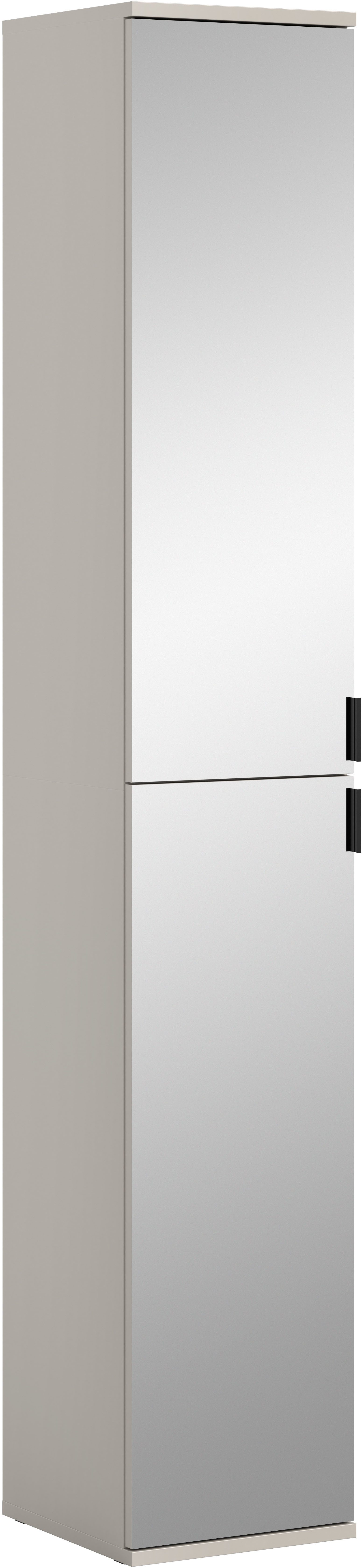 Home affaire Mehrzweckschrank TRONDHEIM, Höhe 193 cm, 2 Spiegeltüren, 6 Fächer, 4 Einlegeböden (Türanschlag wechselbar, in verschiedenen Farben erhältlich) Schrank, Hochschramk, Mehrzweckschrank, Universalschrank, Flur, Diele