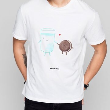 Mr. & Mrs. Panda T-Shirt Milch & Keks - Weiß - Geschenk, Herrn, T-Shirt, T-Shirt mit Spruch, T (1-tlg)