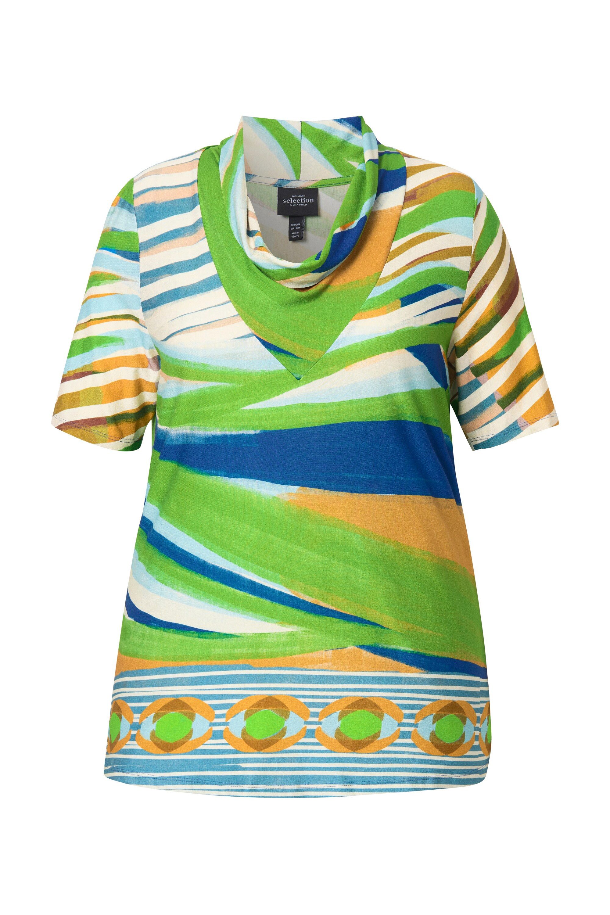Ulla Popken T-Shirt T-Shirt Streifen Classic günstig online kaufen