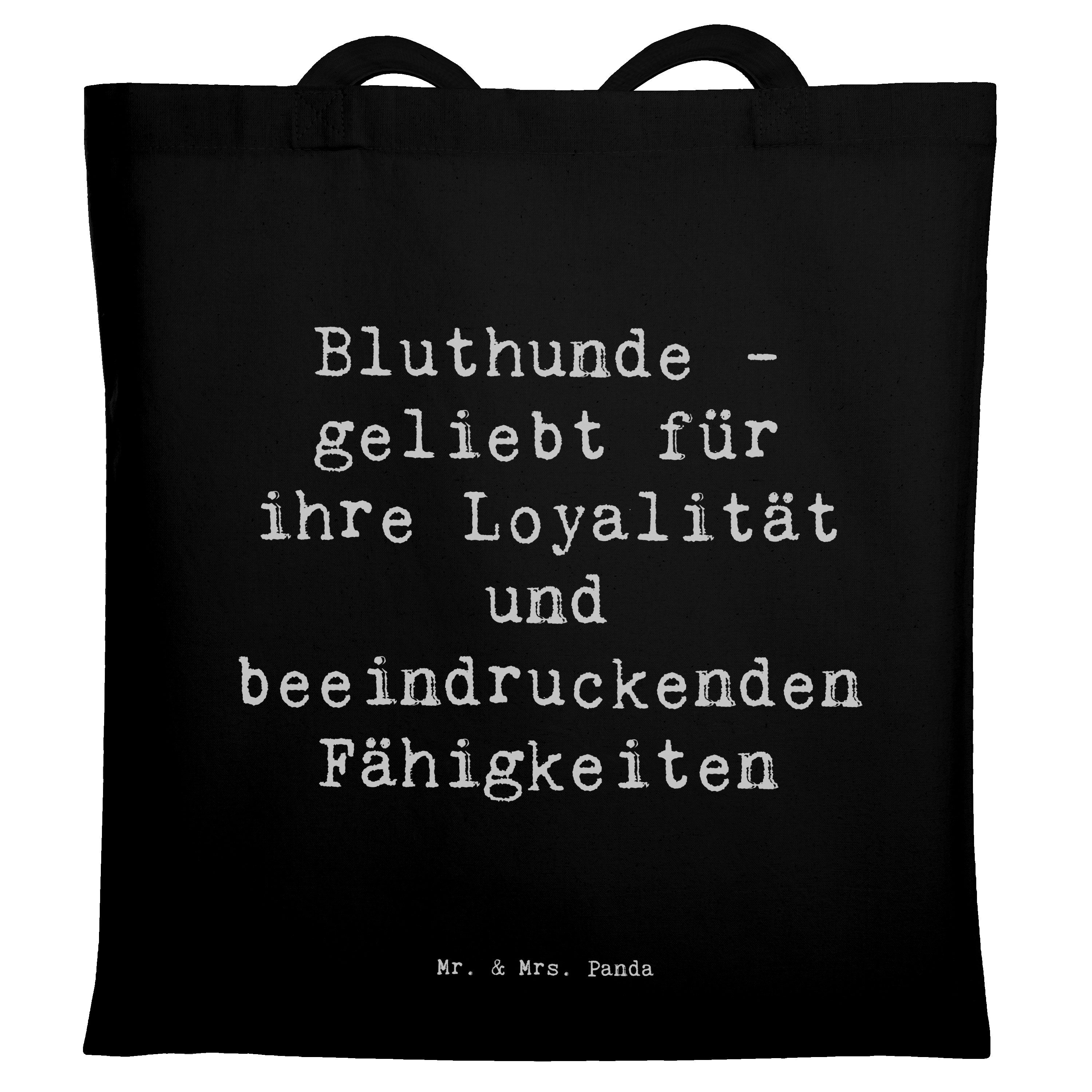 Tragetasche Spruch Loyaler Bluthund - Schwarz - Geschenk, talentierte Spürhunde