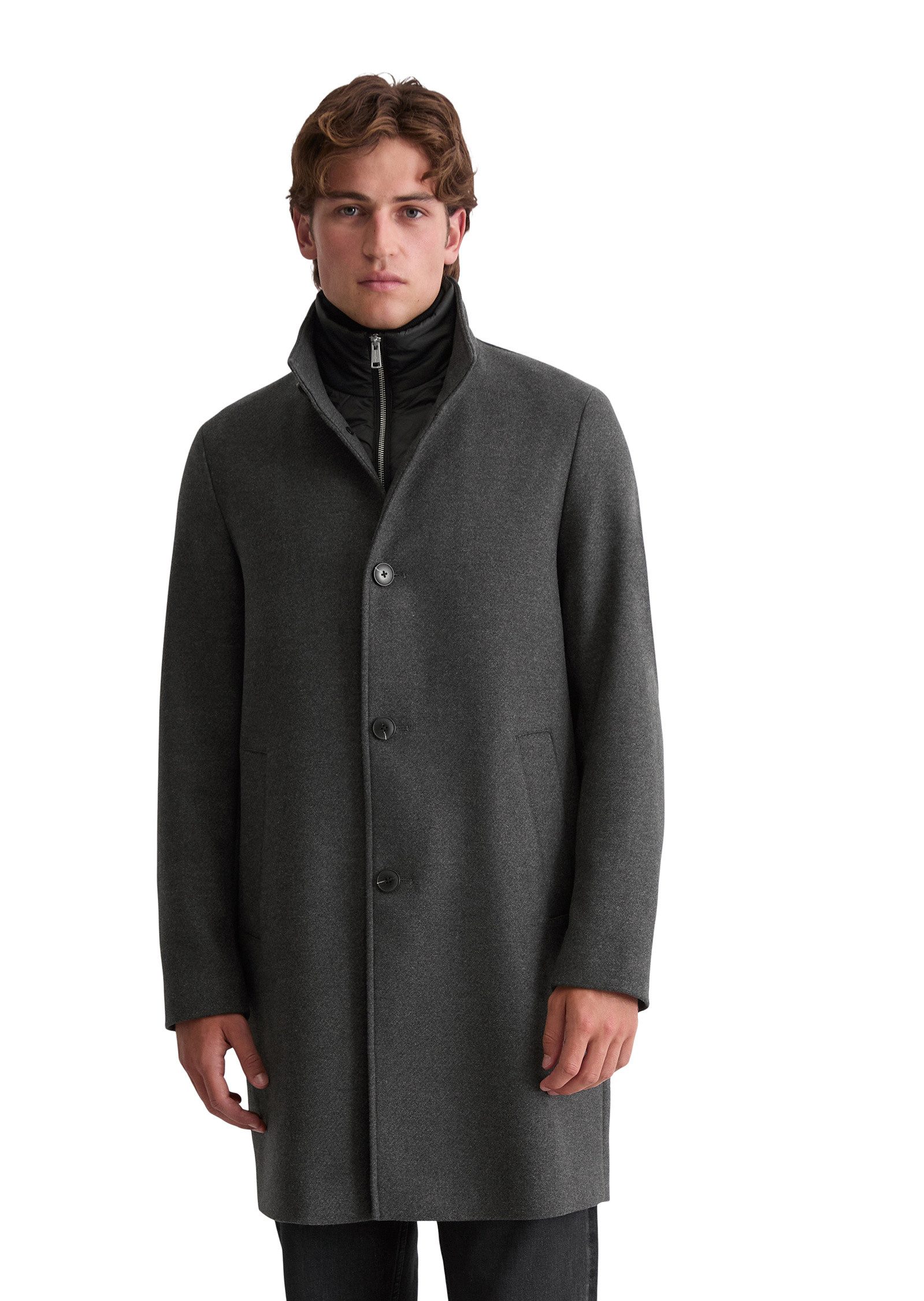 Marc O'Polo Wollmantel mit abnehmbarem Windshield günstig online kaufen