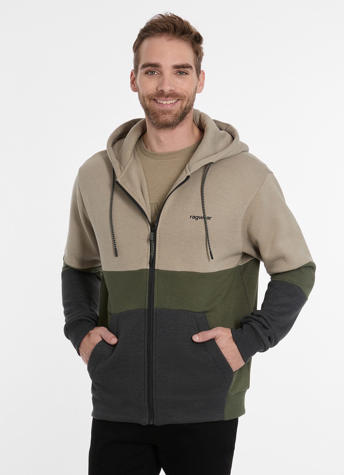 Kapuzensweatjacke - Zip Hoodie - Sweatjacke Herren - Kapuzenjacke - Freizeitjacke