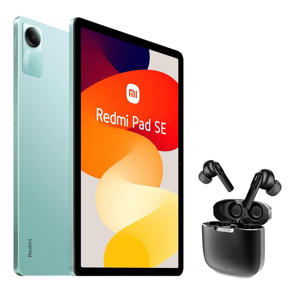 Xiaomi Redmi Pad SE 4GB +128GB & Bluetooth-Kopfhörer Tablet (128 GB), 11  FHD+ augenschonendes Display, Flüssige 90Hz Bildwiederholrate