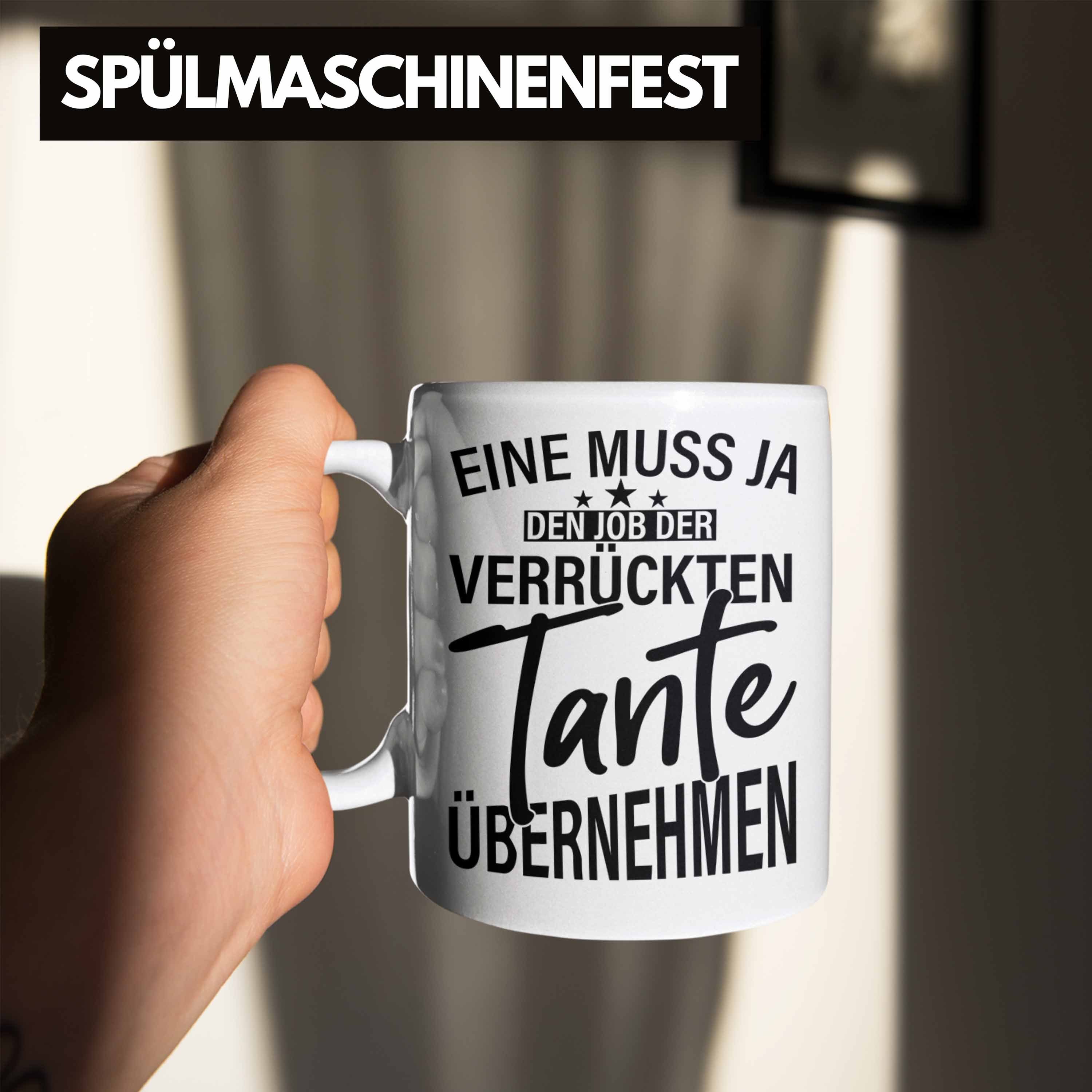 Weihnachten Tasse Verrückte Trendation Geschenkidee Geschenk Tasse Geschenkidee Tante Beste - Trendation Lustig Tante Weiss Geburtstag