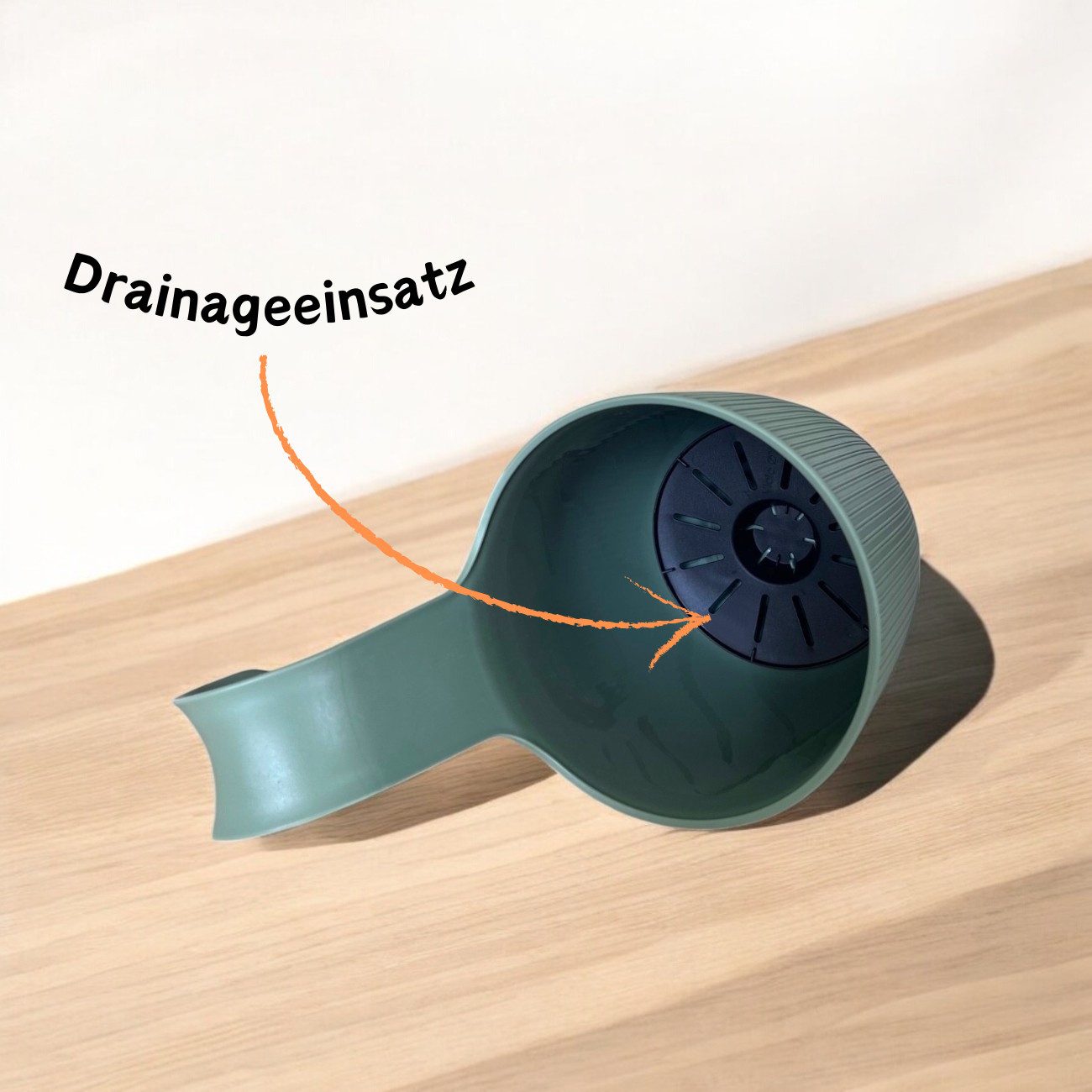 Engelland Blumentopf Blumentopf zum Hängen (Vorteils-Set, 1 St., Fassungsvermögen 2,3 Liter), UV-Beständig, Frostbeständig, Drainagesystem, ideal für Geländer/Zäune