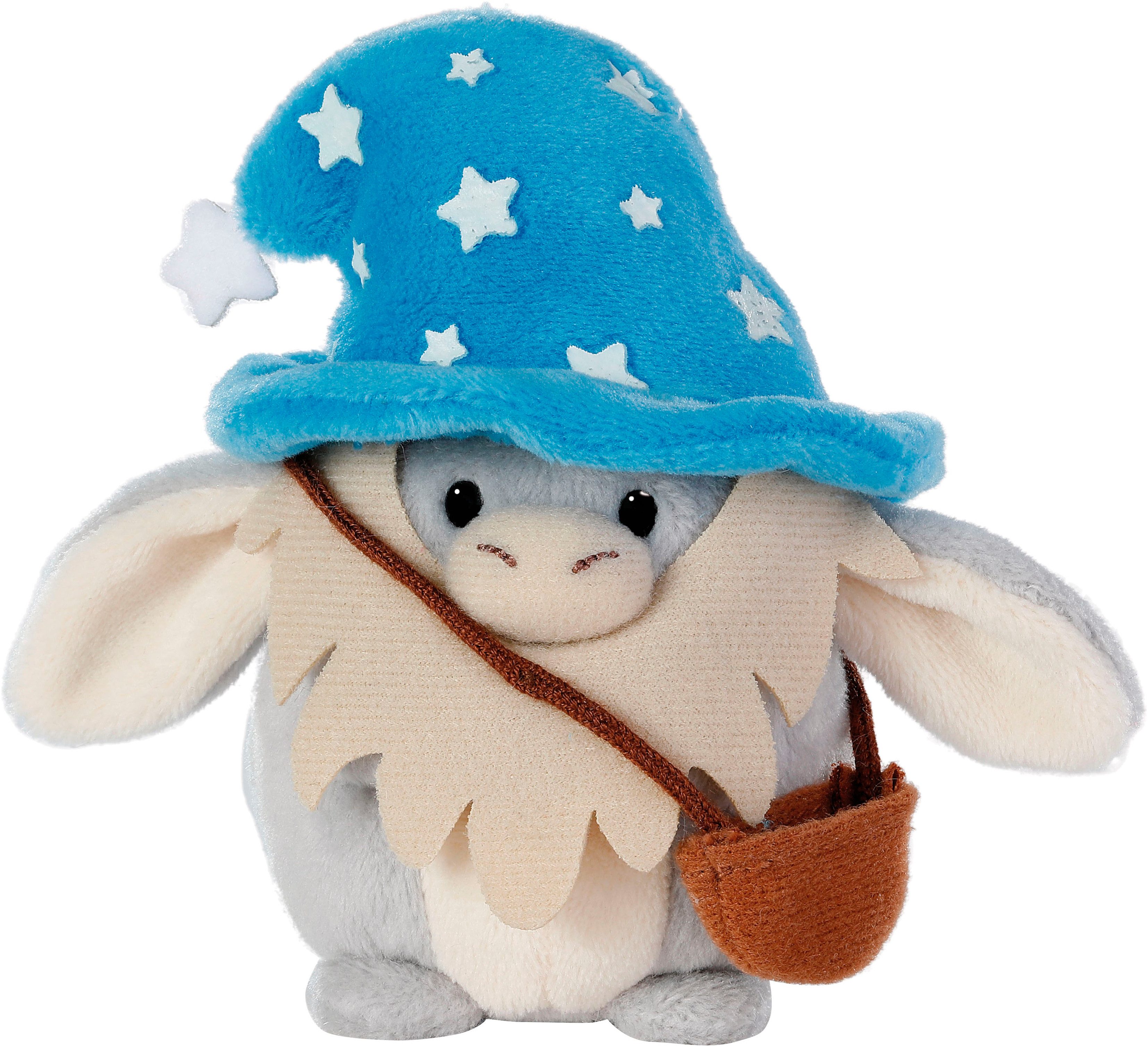 Nici Kuscheltier mymochi, Set Esel Earl 8 cm mit Zaubertrank und Zaubererkostüm, in Geschenkbox