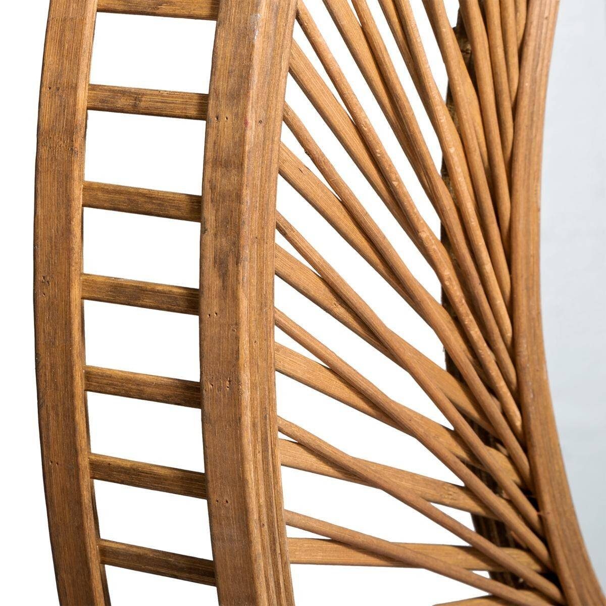 Atmosphera Créateur d'intérieur Wandspiegel Runder Spiegel im Bambusrahmen, Ø 72 cm