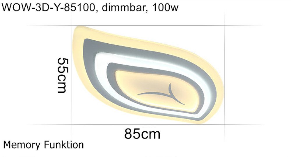 Woward LED Deckenleuchte dimmbar LED Deckenleuchte Smart WIFI Alexa/Google/ günstig online kaufen