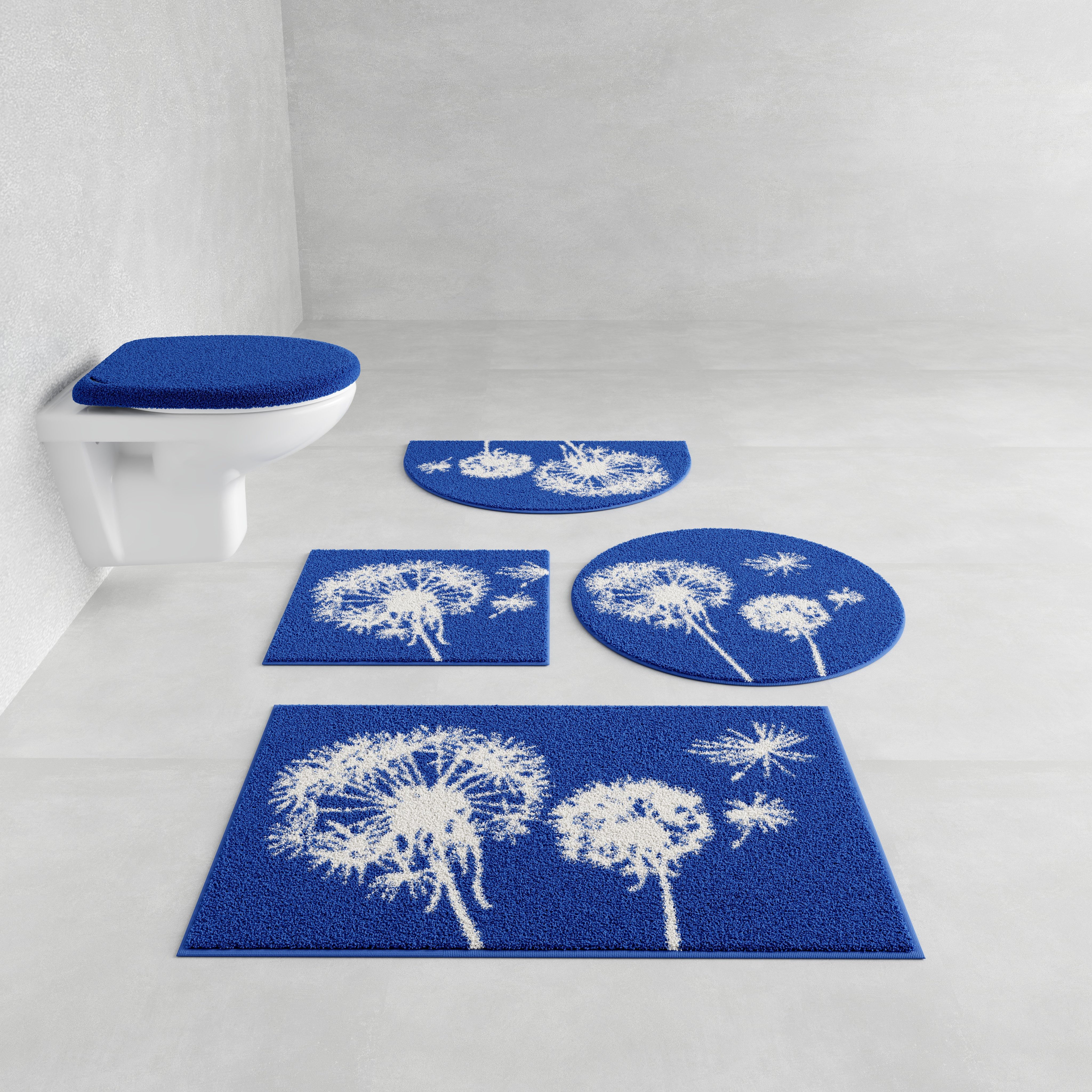 Grund Badematte Pusteblume, Badvorleger, Badezimmer Teppich, günstig online kaufen