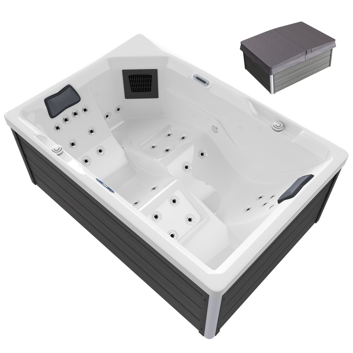 TroniTechnik Whirlpool Outdoor Spa GALERA weiß günstig online kaufen