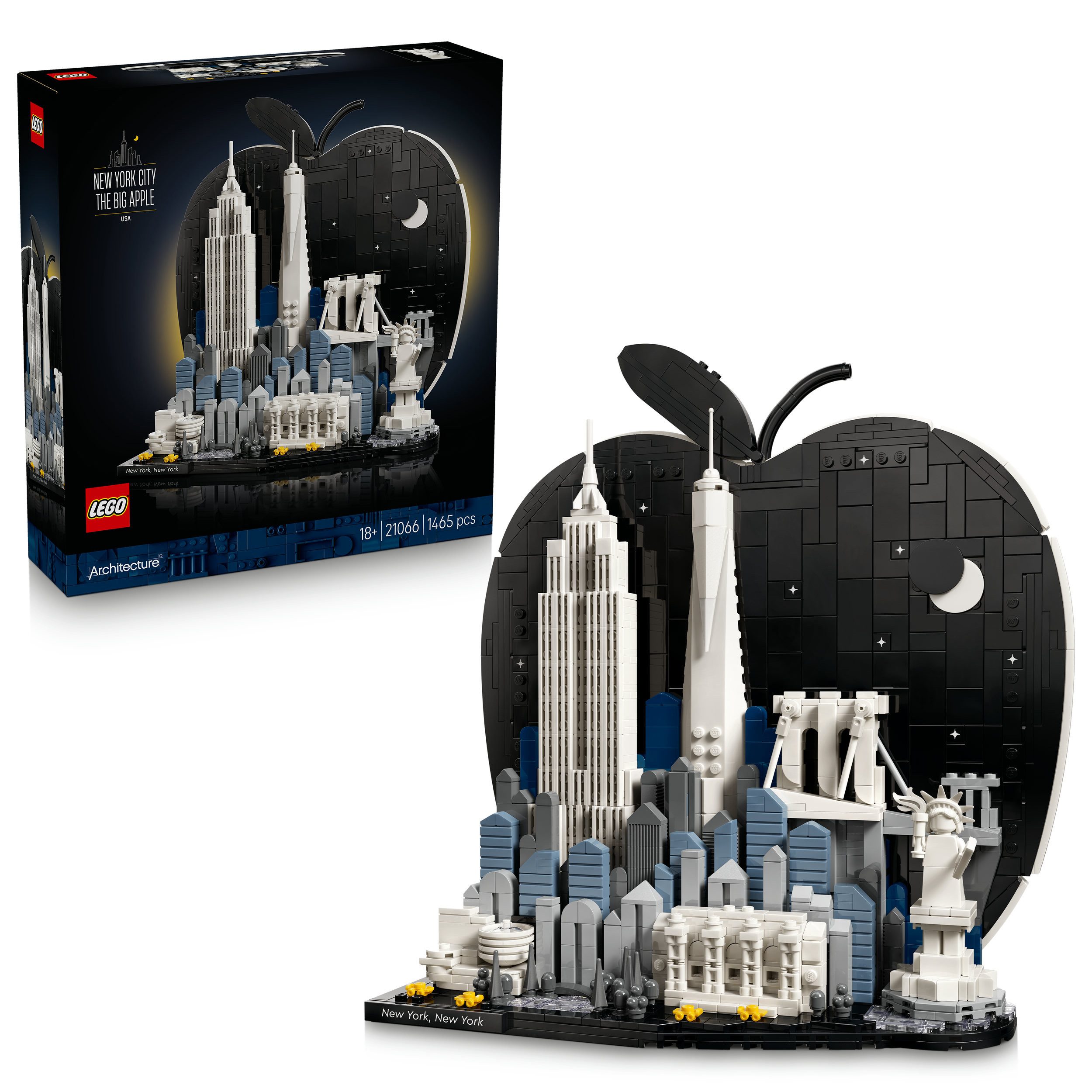 LEGO® New York City – The Big Apple (21066), LEGO Architecture Konstruktionsspielsteine, (1465 St), Made in Europe