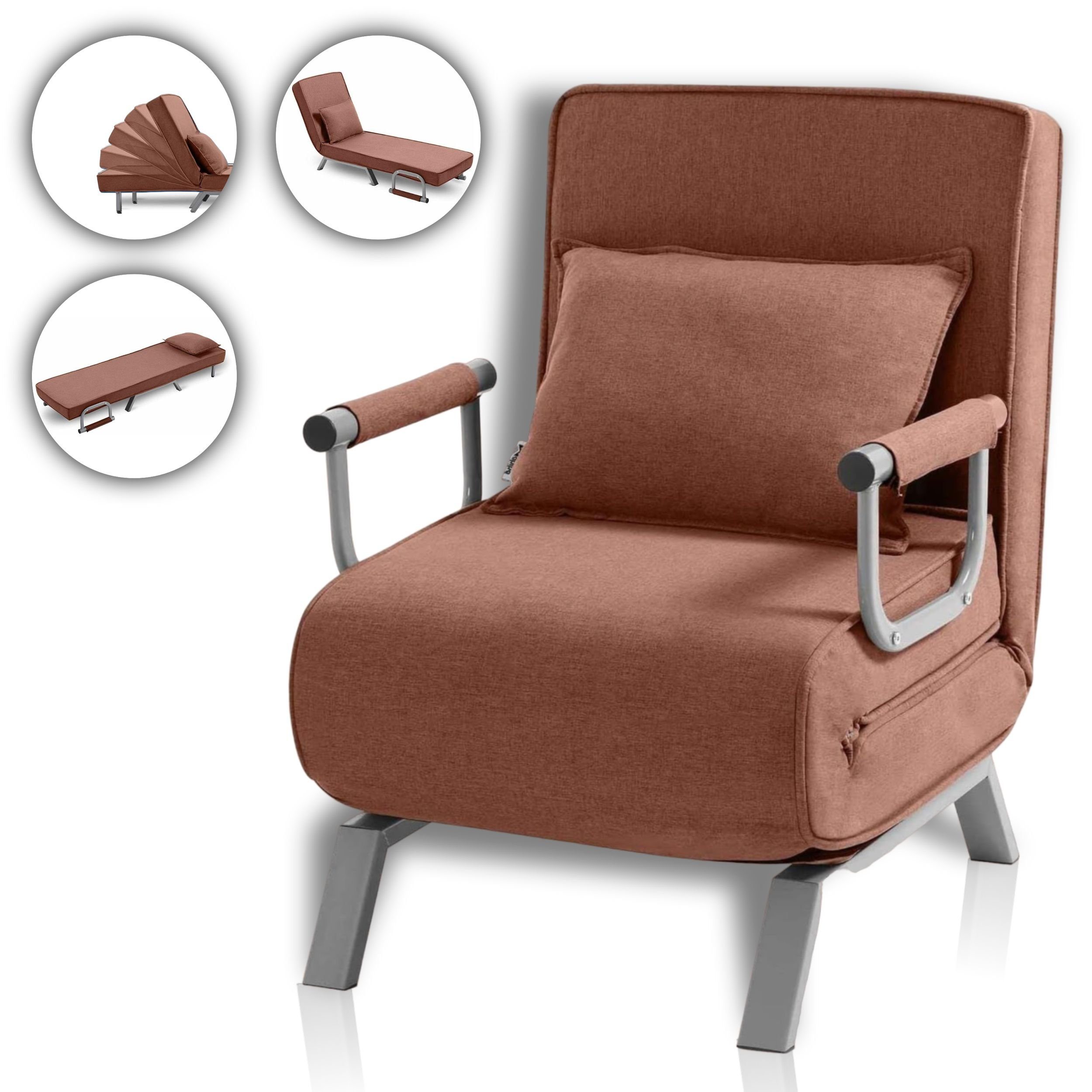 Makika Relaxliege Schlafsessel Schlafsofa Ted klappbar günstig online kaufen